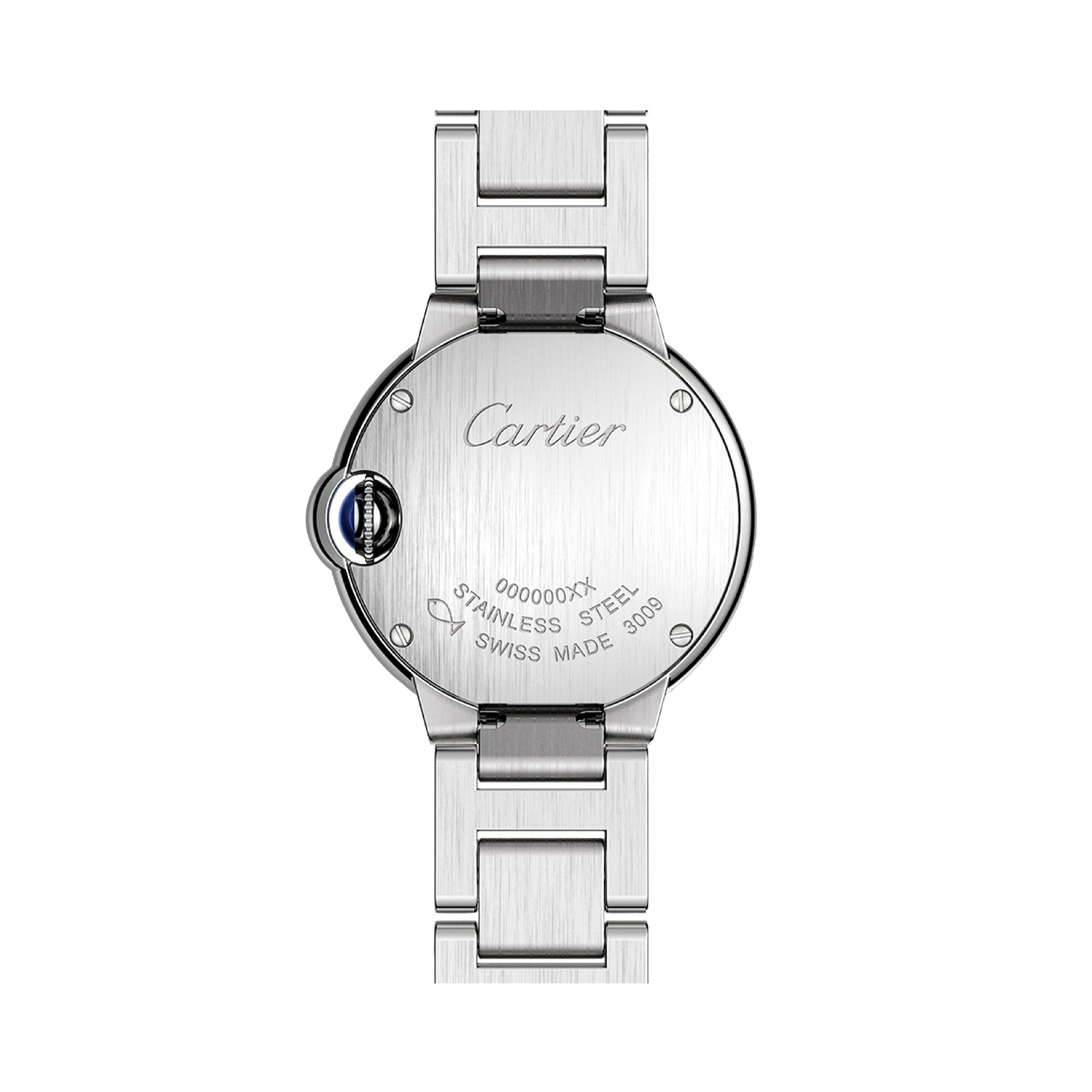 Cartier Ballon Bleu de Cartier 28mm, Silver Dial, Diamond Numerals_3