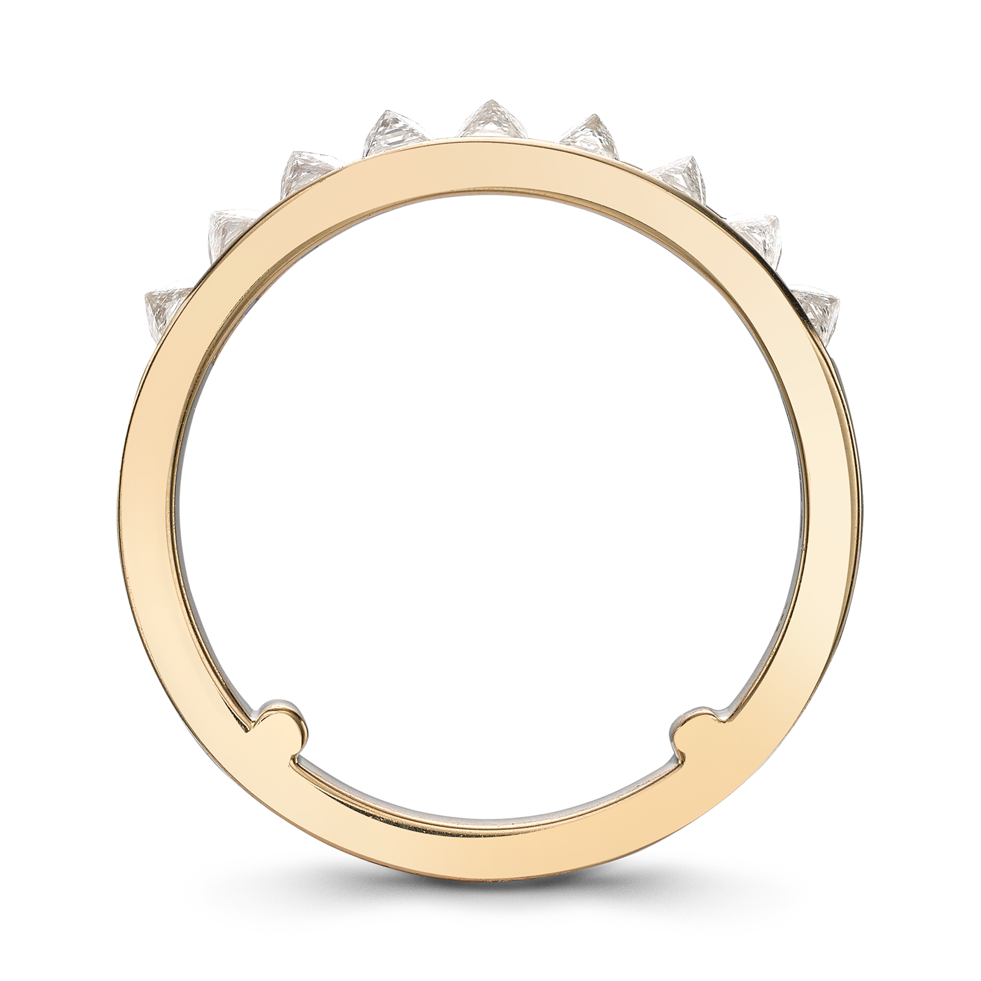 RockChic 0.77ct Diamond Half Eternity Ring Inverted Princess Cut, Channel Set_3