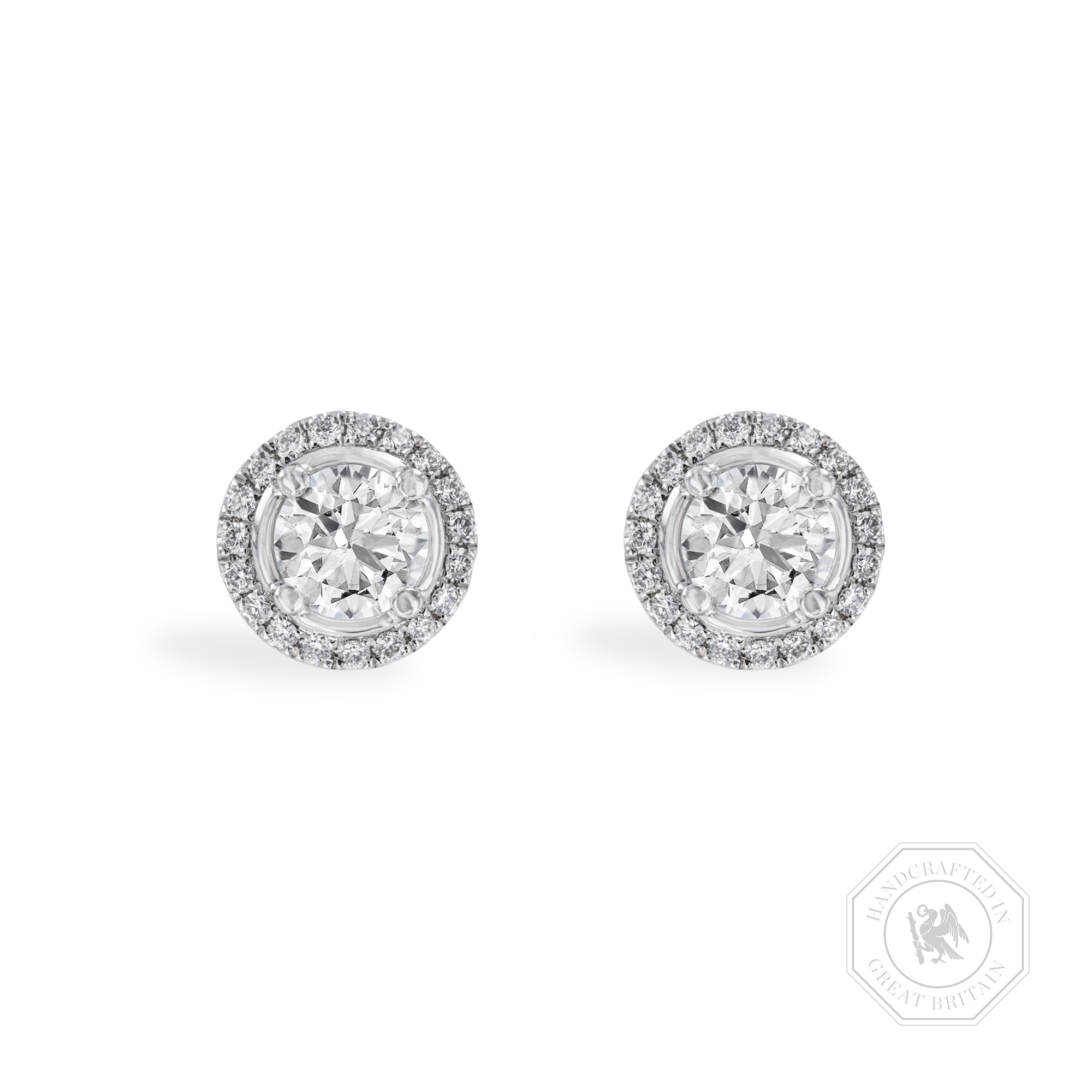 Celestial 1.00ct Diamond Cluster Earrings Brilliant cut, Claw set_1