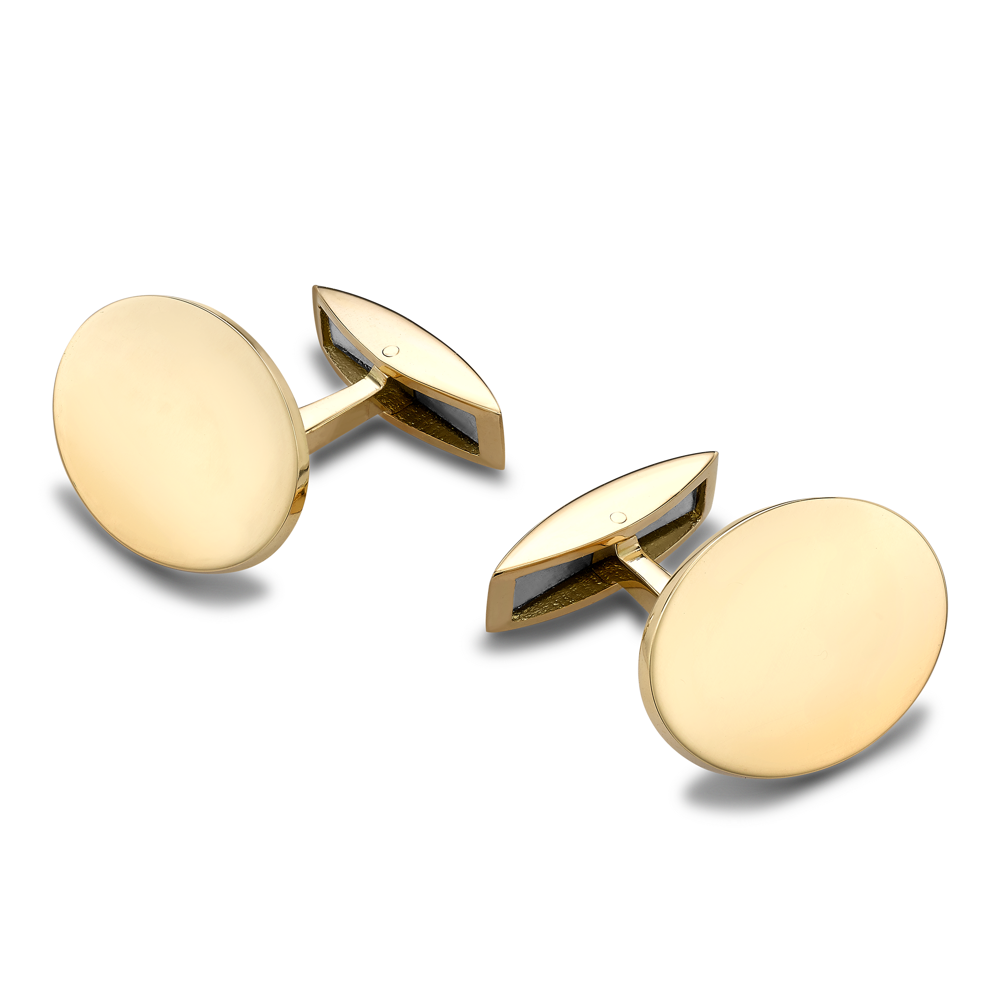 Oval Spring Bar Cufflinks _1