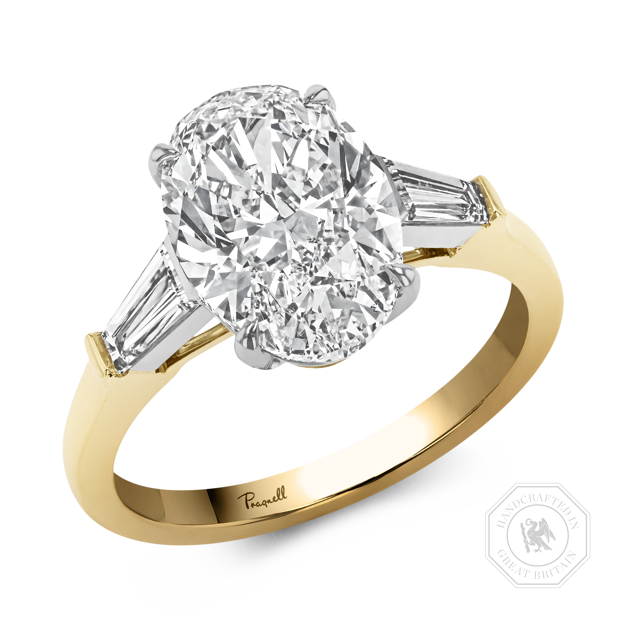 Regency 3.40ct Oval Cut Diamond Ring Oval Cut, Claw Set_1