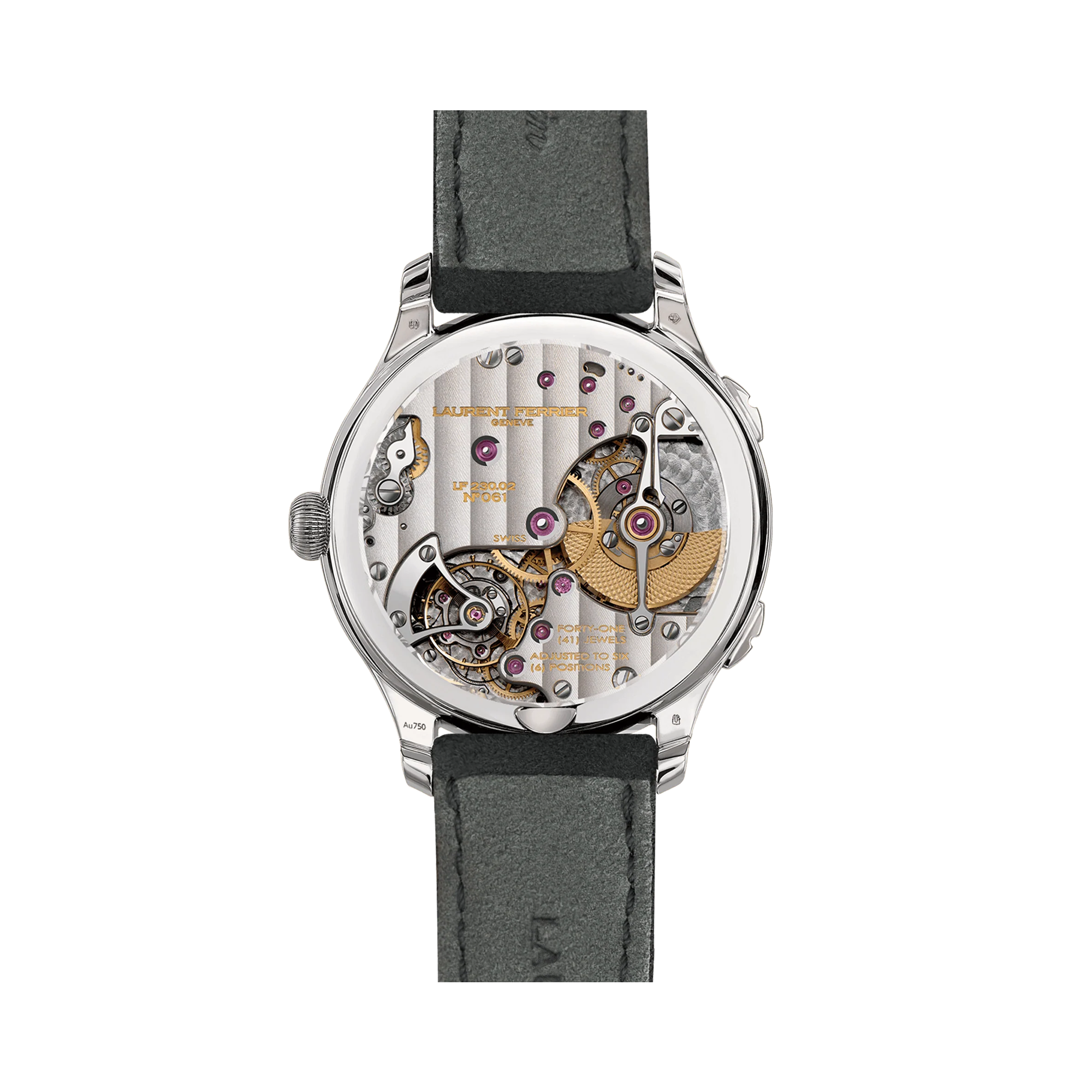 Laurent Ferrier Classic Traveller Globe 41mm, Blue and Grey Dial, Baton Numerals_2