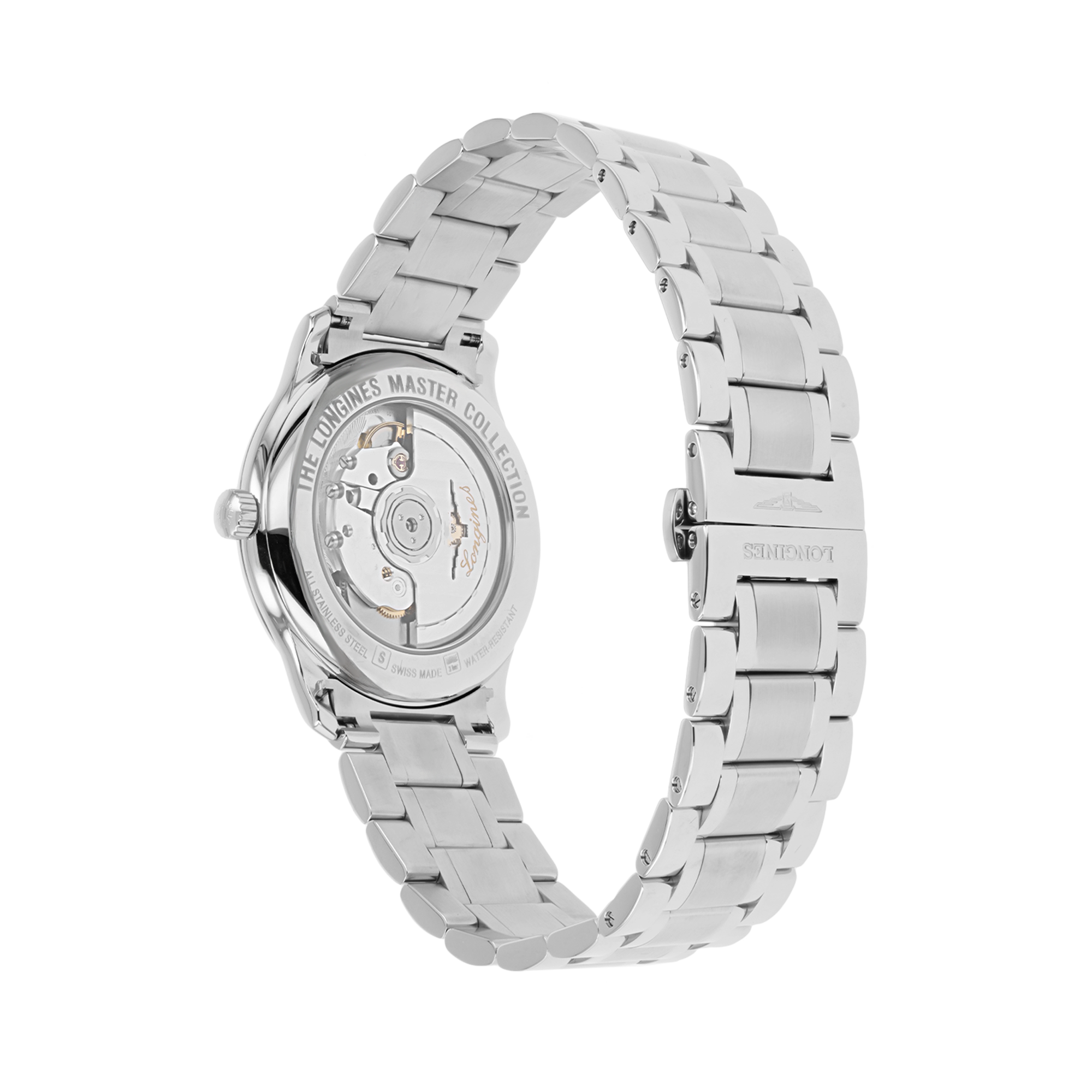 Longines Master collection 38.5mm, Silver Dial, Arabic Numerals_3
