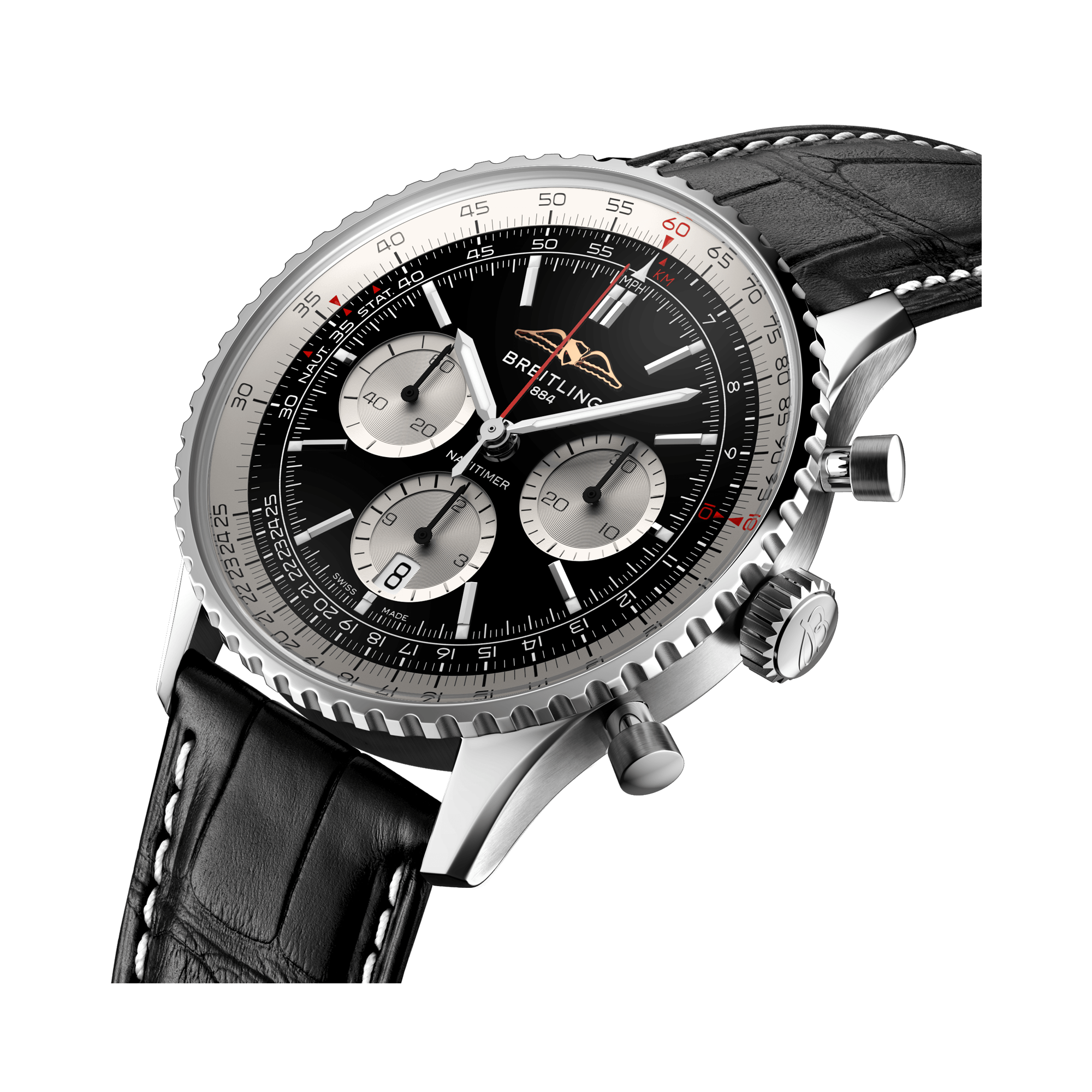 Breitling Navitimer B01 Chronograph 43 43mm, Black Dial, Baton Numerals_3