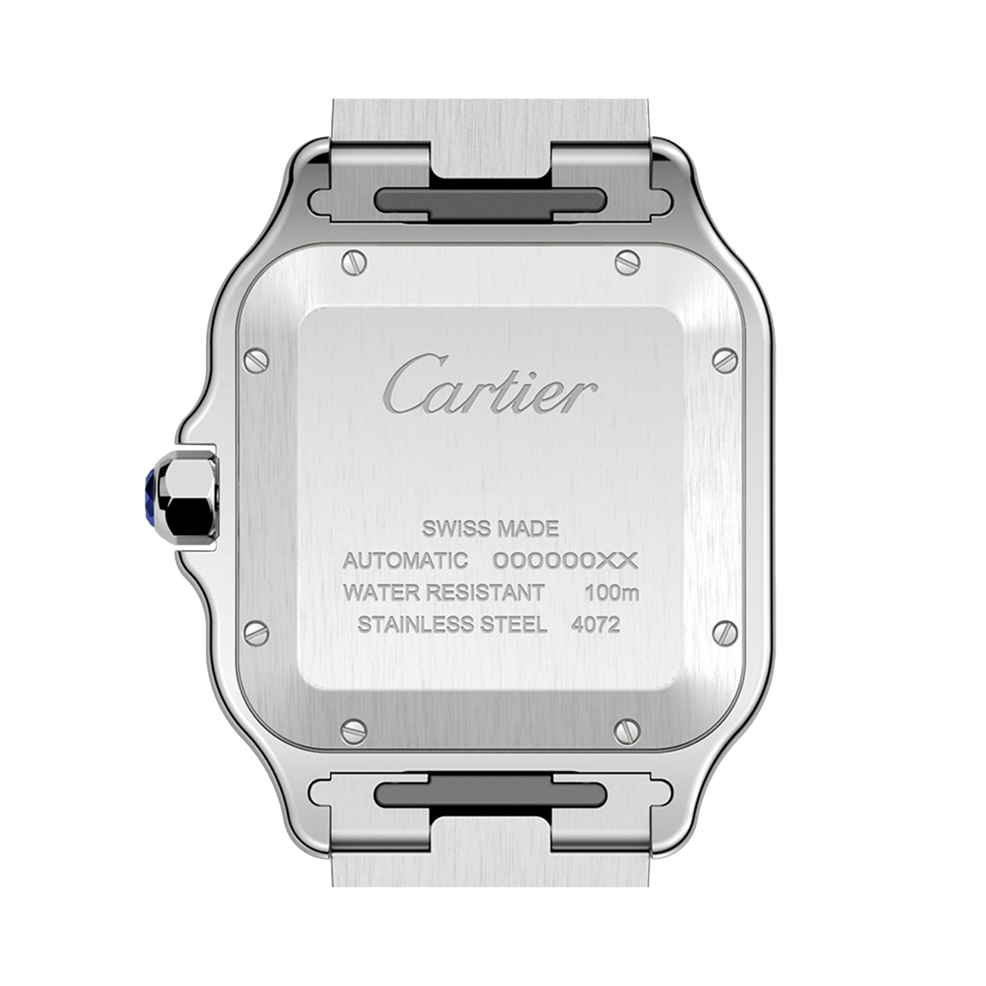 Cartier Santos de Cartier 39.8mm, Grey Dial, Roman Numerals_3