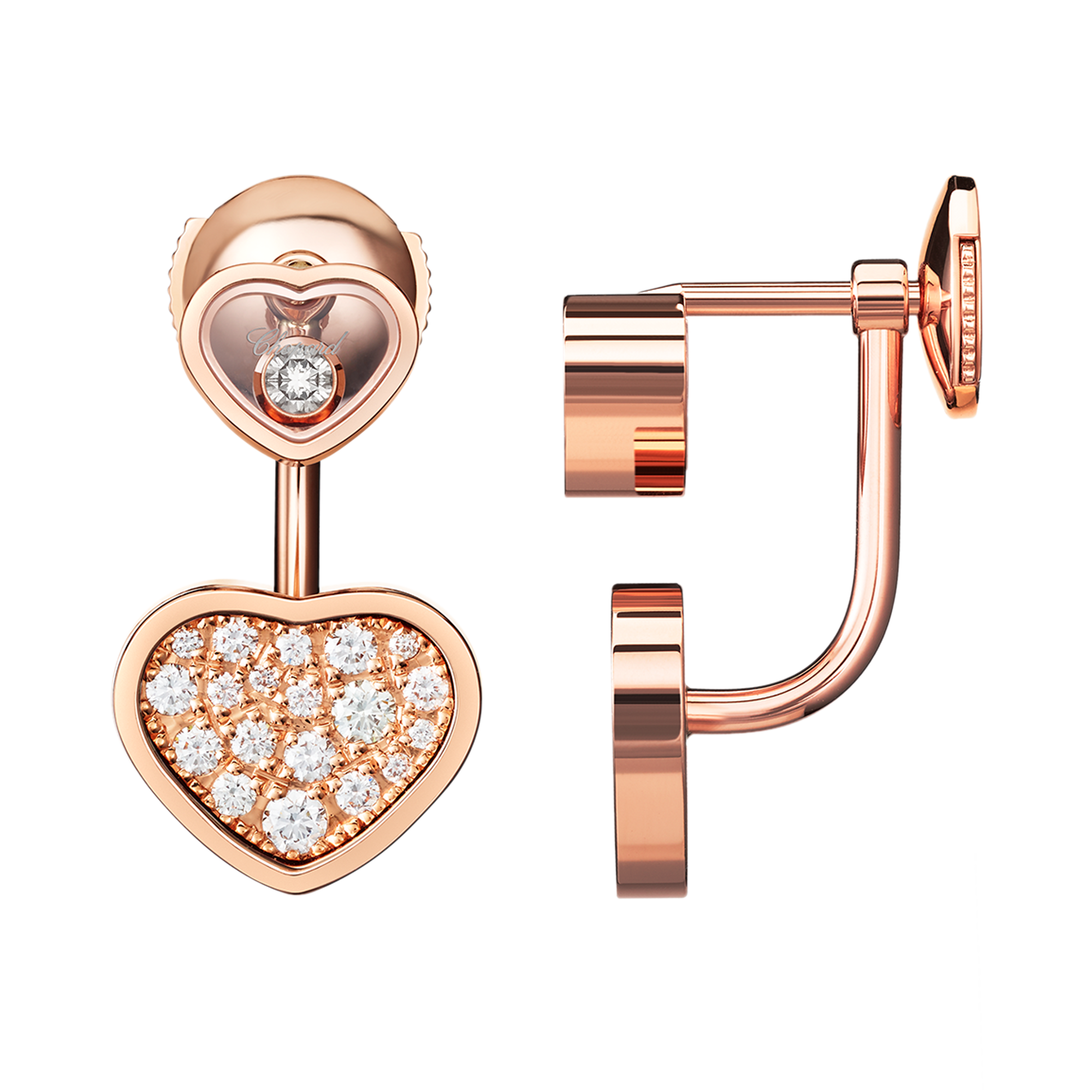 Chopard Happy Hearts Drop Earrings Brilliant Cut, Pave Set_2