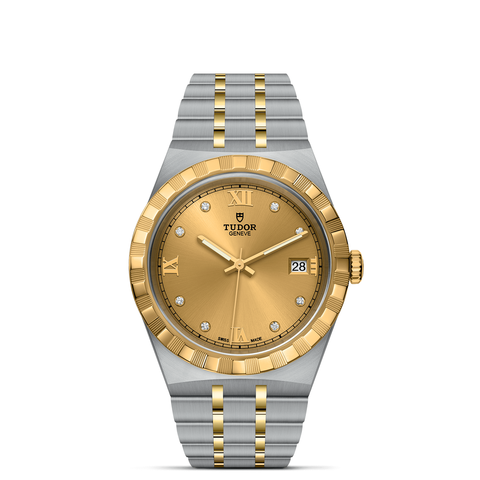 Tudor Royal 38mm. Champagne Dial. Diamond Numerals_1