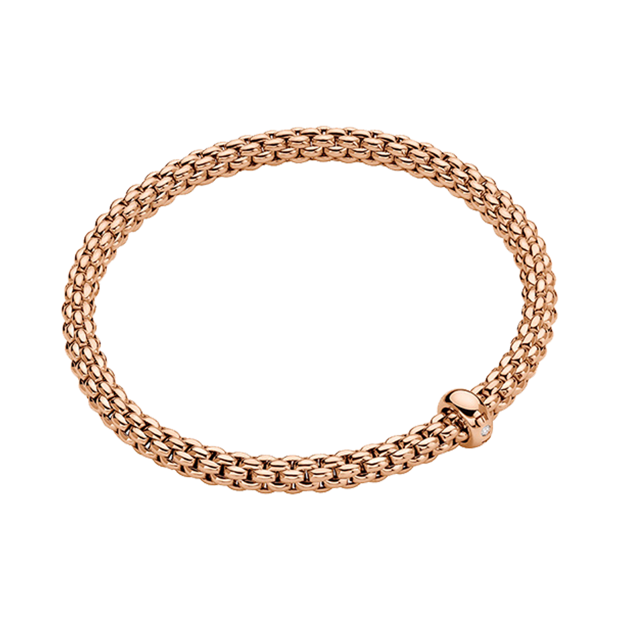 FOPE Solo medium flex'it Diamond Bracelet Brilliant Cut, Grain Set_1