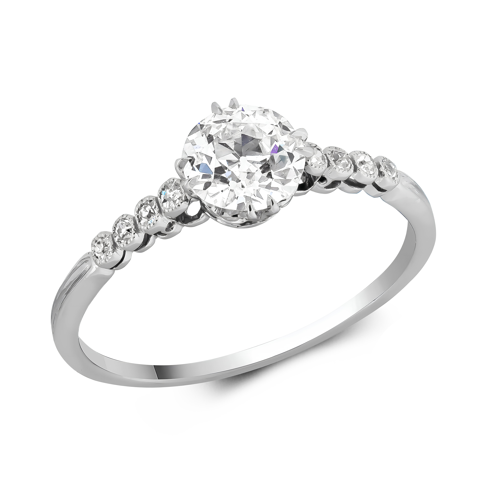 Old Cut 0.68ct Diamond Ring Old Cut, Claw Set_1