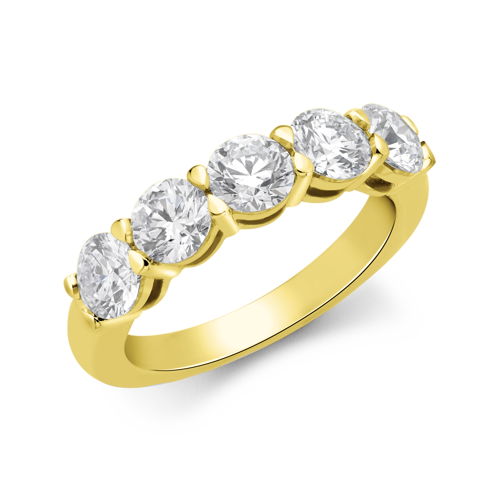 Five Stone Diamond Ring Round Brilliant, Claw Set_1