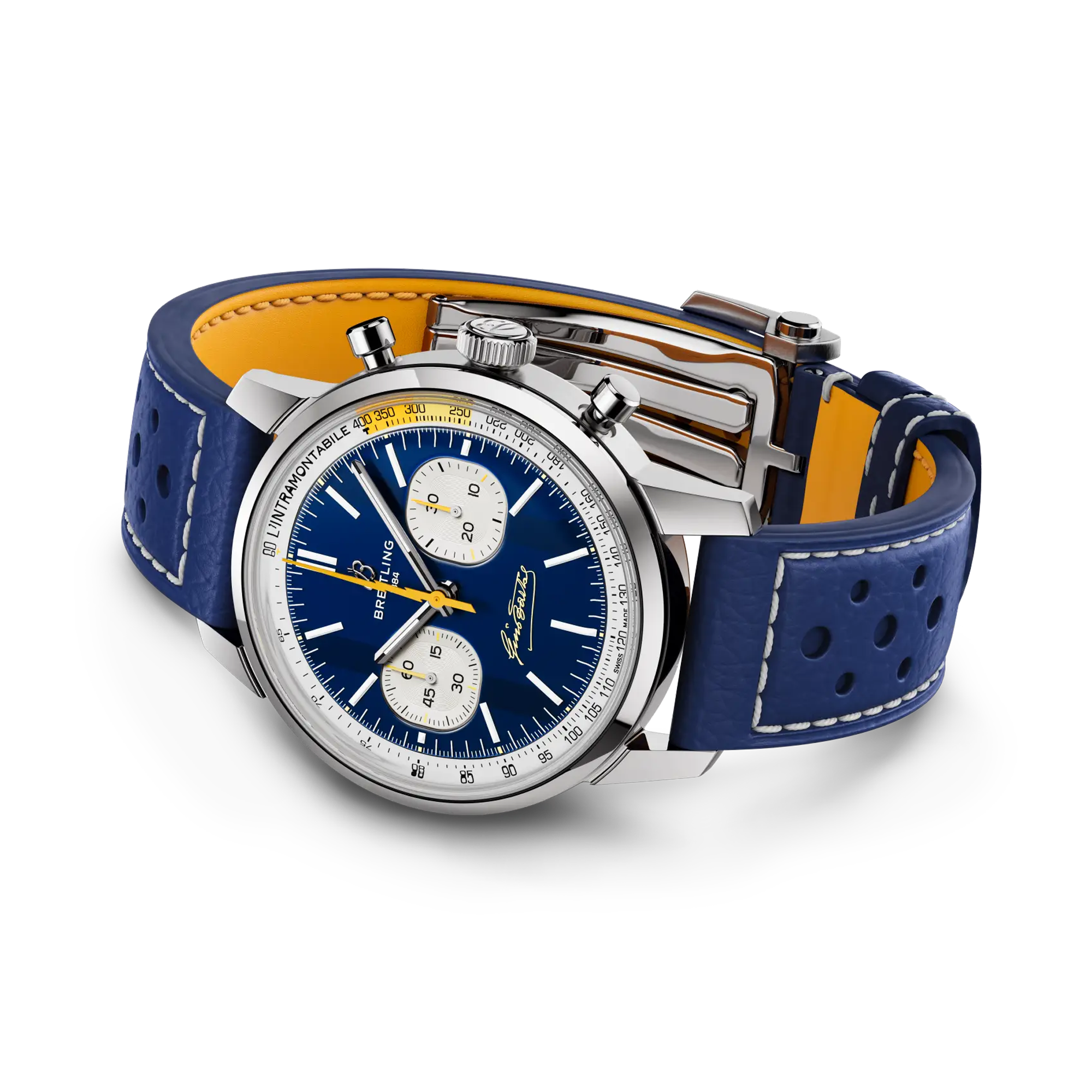 Breitling Top Time B01 41 Bartali 41mm, Blue Dial, Baton Numerals_3
