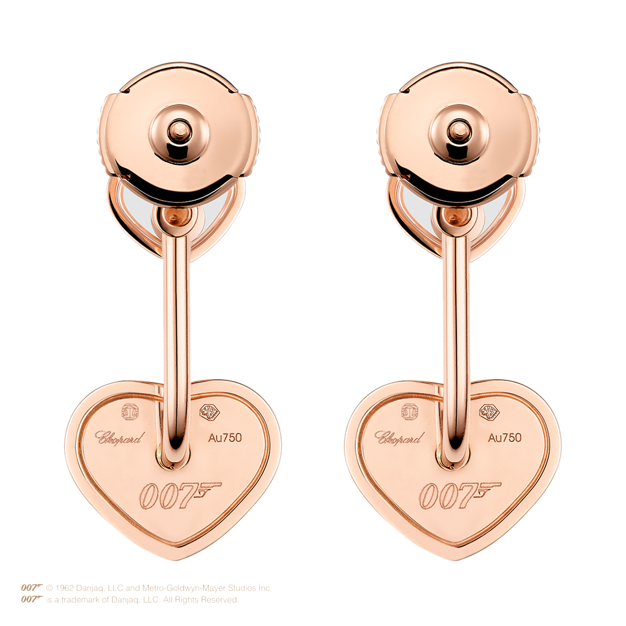 Chopard James Bond 007 Happy Hearts Earrings Brilliant Cut, Rubover Set_3