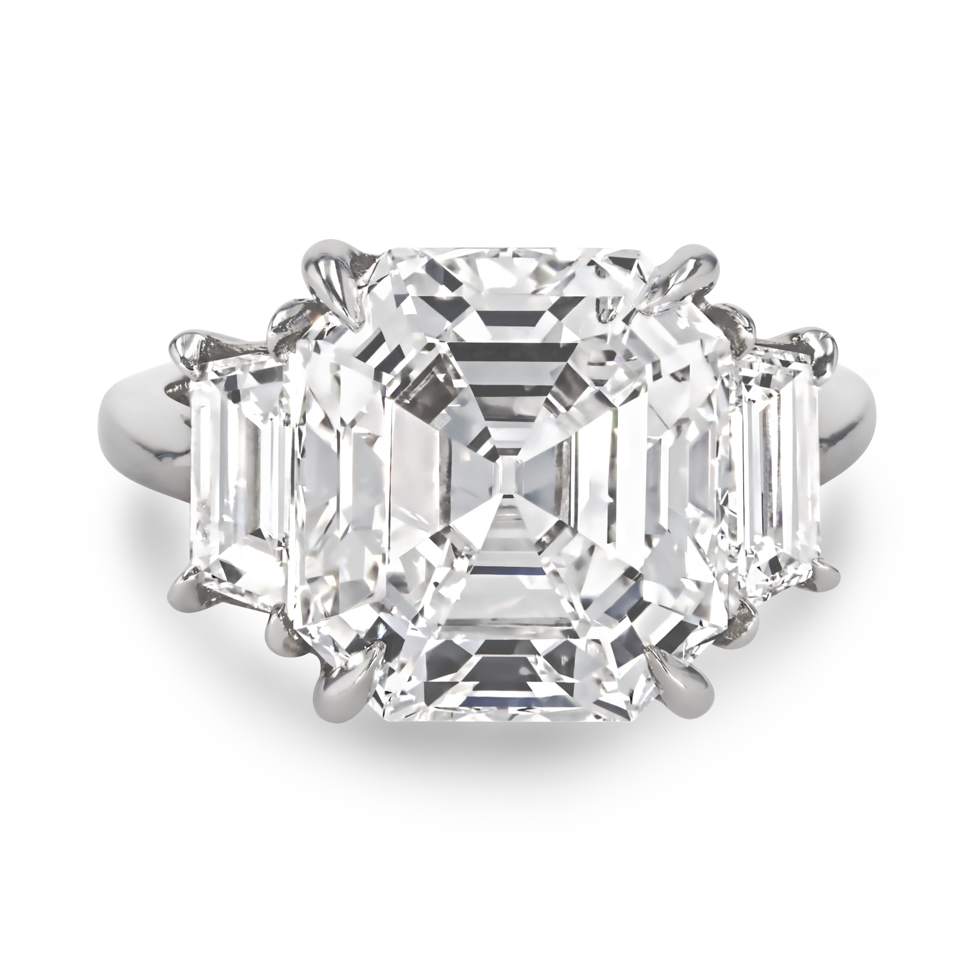 Original Asscher Cut Diamond Ring Asscher Cut, Claw Set_2