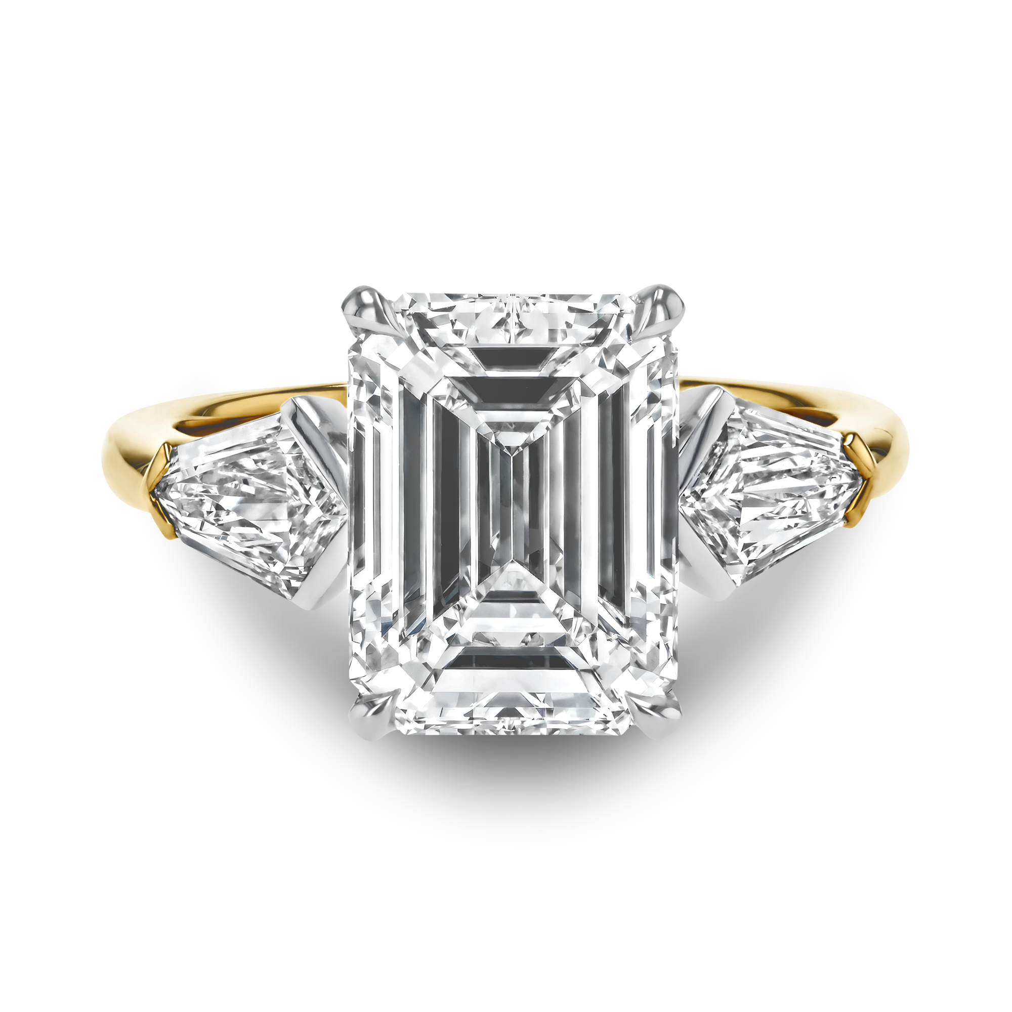 Classic 4.04ct Diamond Solitaire Ring Emerald Cut, Claw Set_2