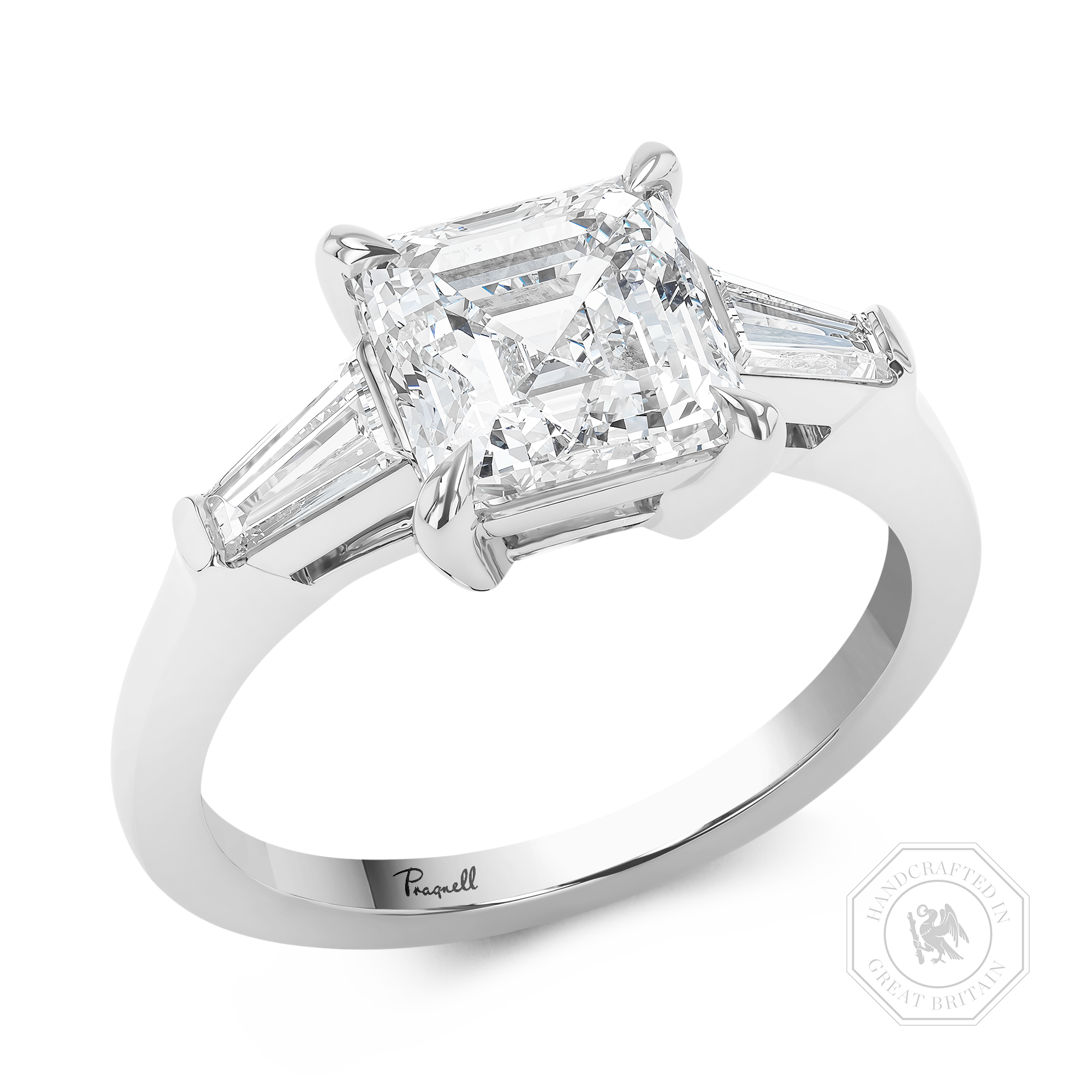 Regency 2.50ct Asscher Cut Diamond Ring Asscher Cut, Claw Set_1