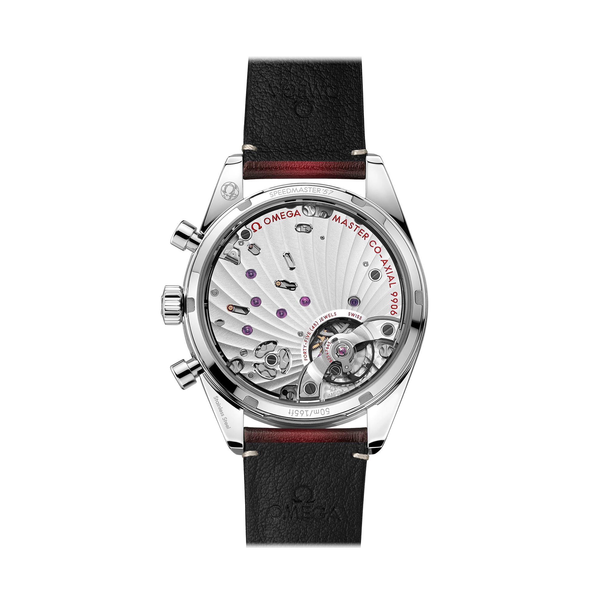 OMEGA Speedmaster 40.5mm, Red Dial, Baton Numerals_2