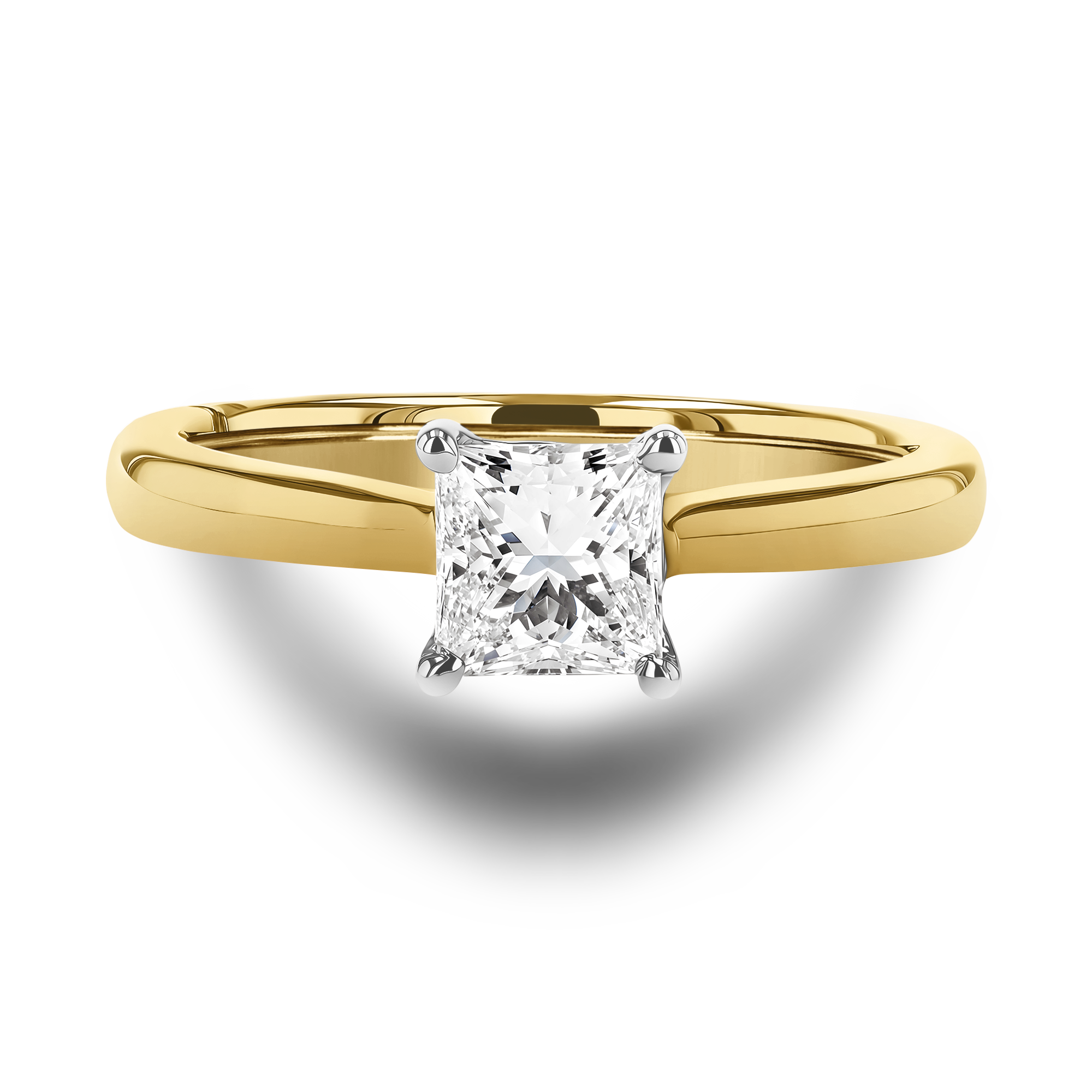 Gaia 0.70ct Diamond Solitaire Ring Princess Cut, Claw Set_2