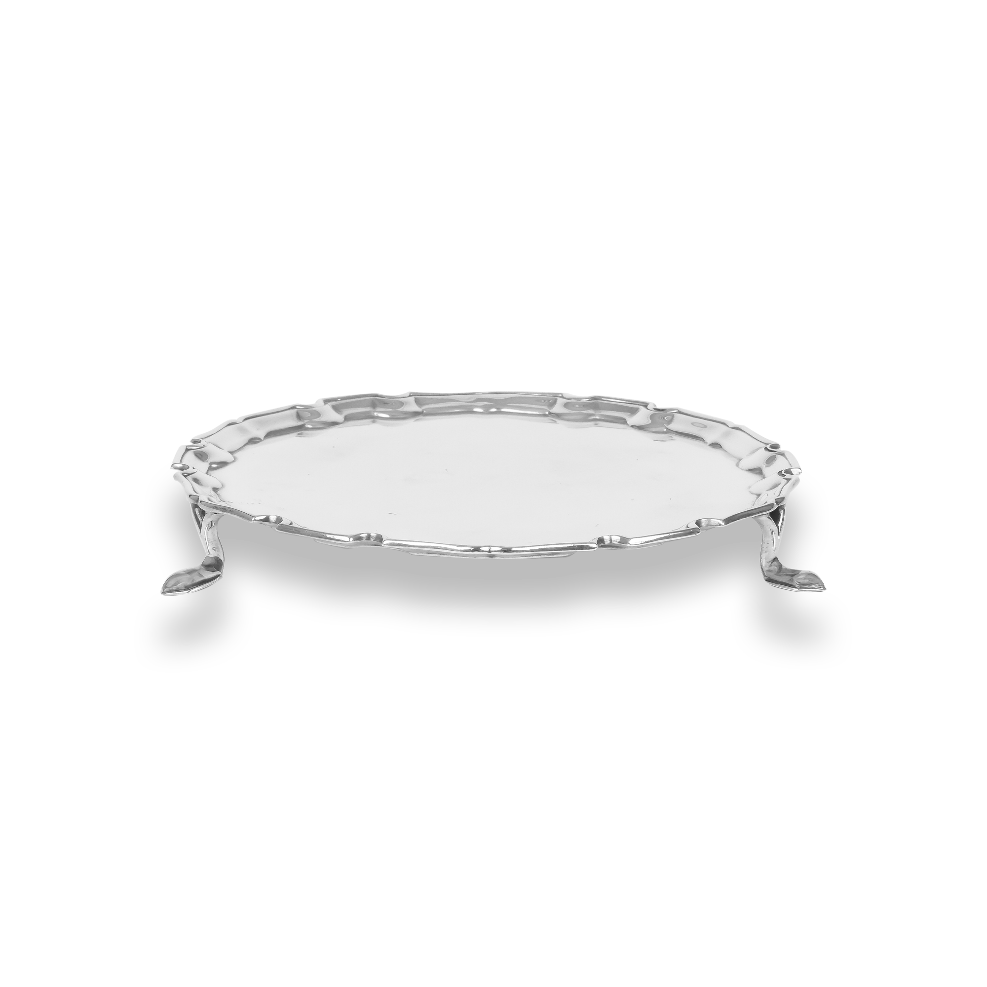 Silver Edward VII Salver Hallmarked London_1