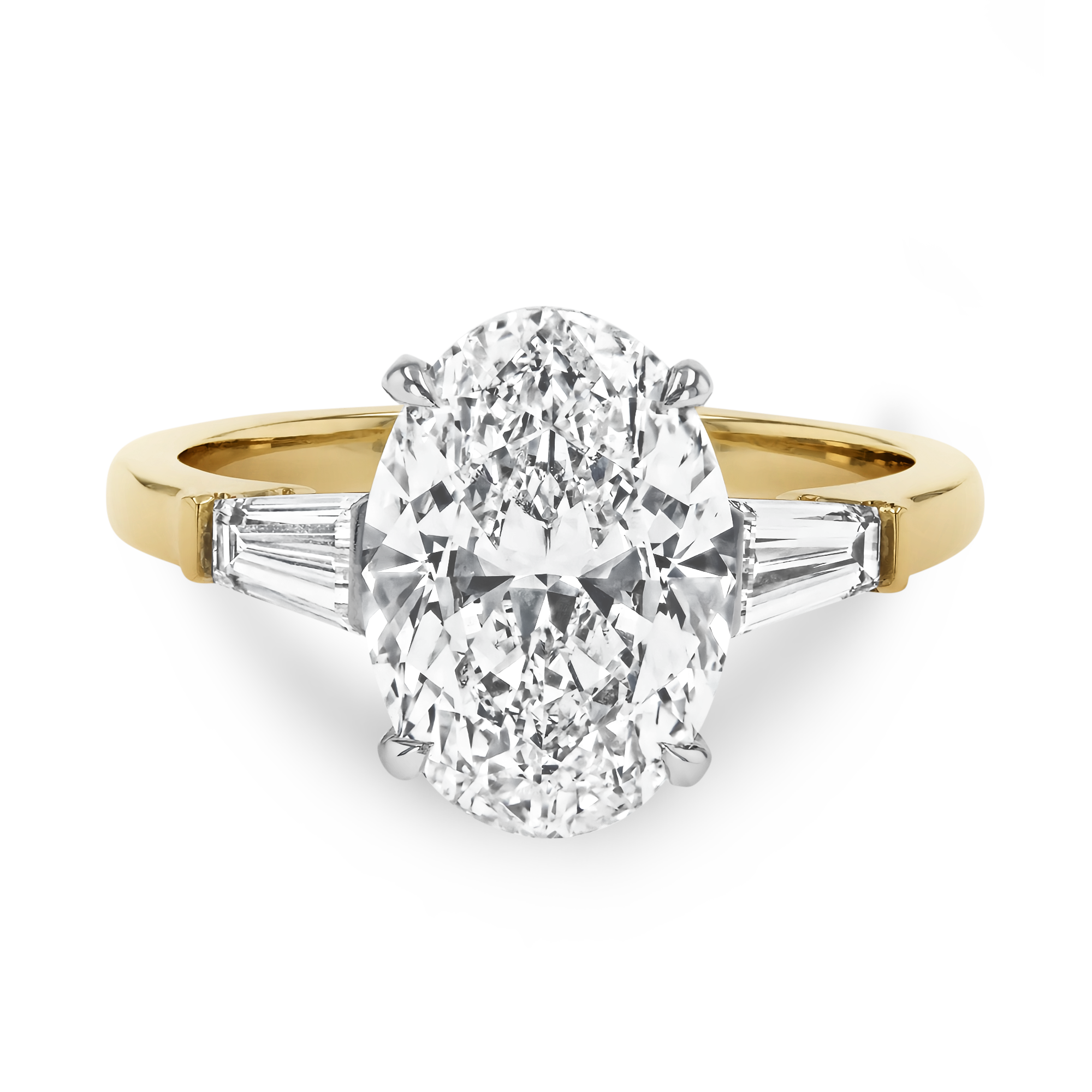 Regency 3.40ct Oval Diamond Solitaire Ringg Oval Cut, Claw Set_2