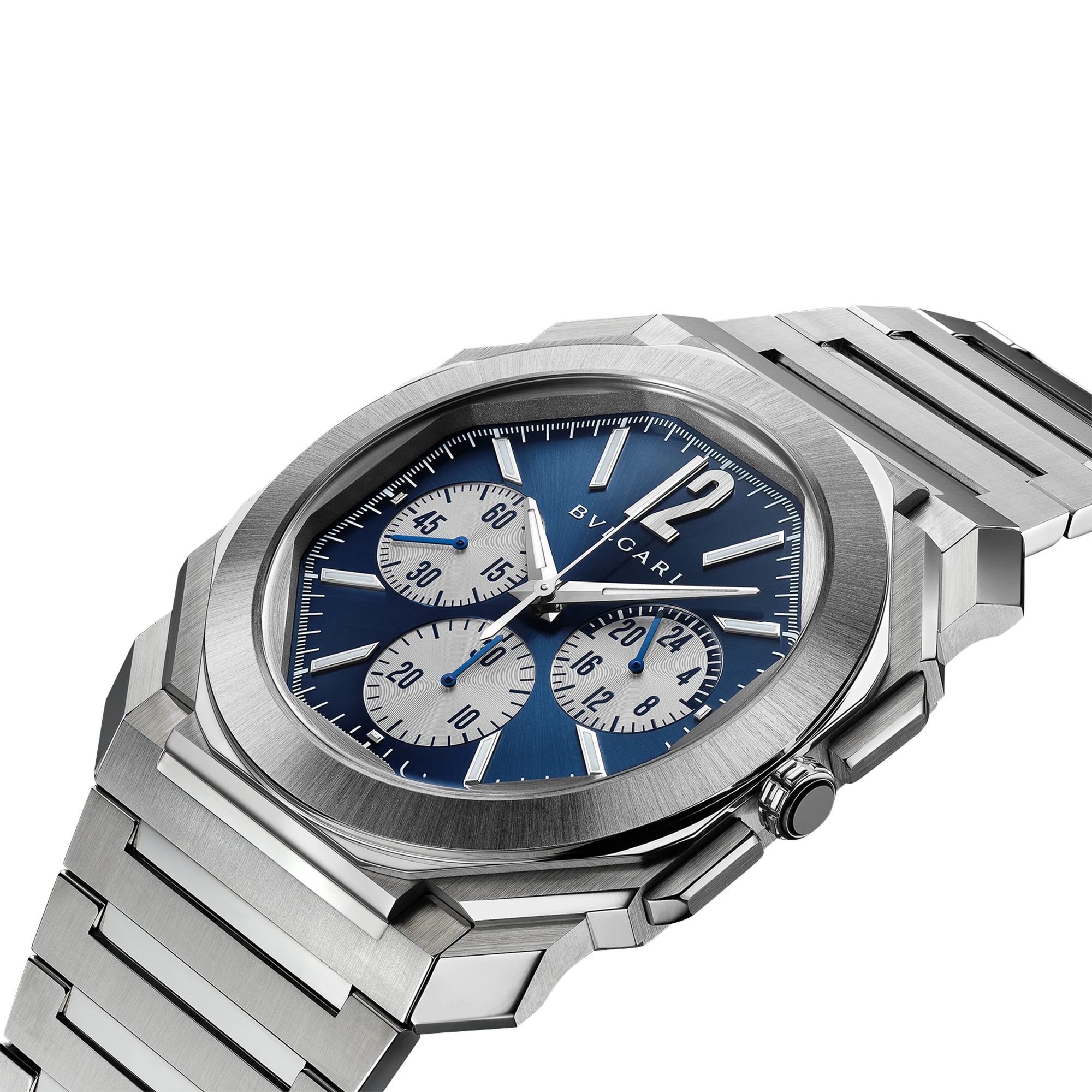 Bvlgari Octo Finissim 43mm, Blue Dial, Arabic & Baton Numerals_2