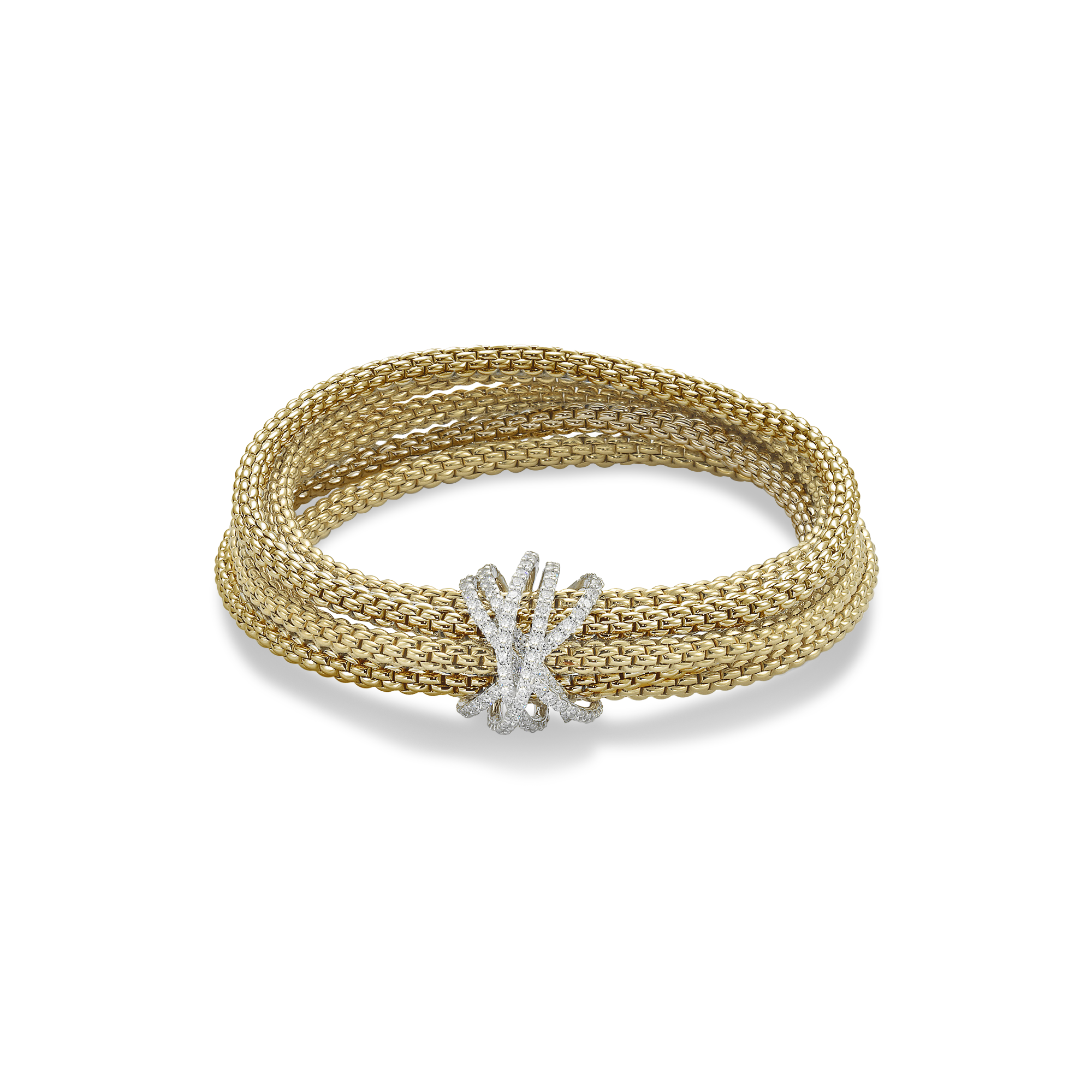 Fope Multi-Strand Diamond Bracelet Brilliant Cut, Pavé Set_1
