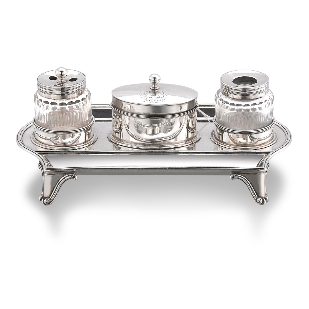Silver George III Inkstand Hallmarked London_1