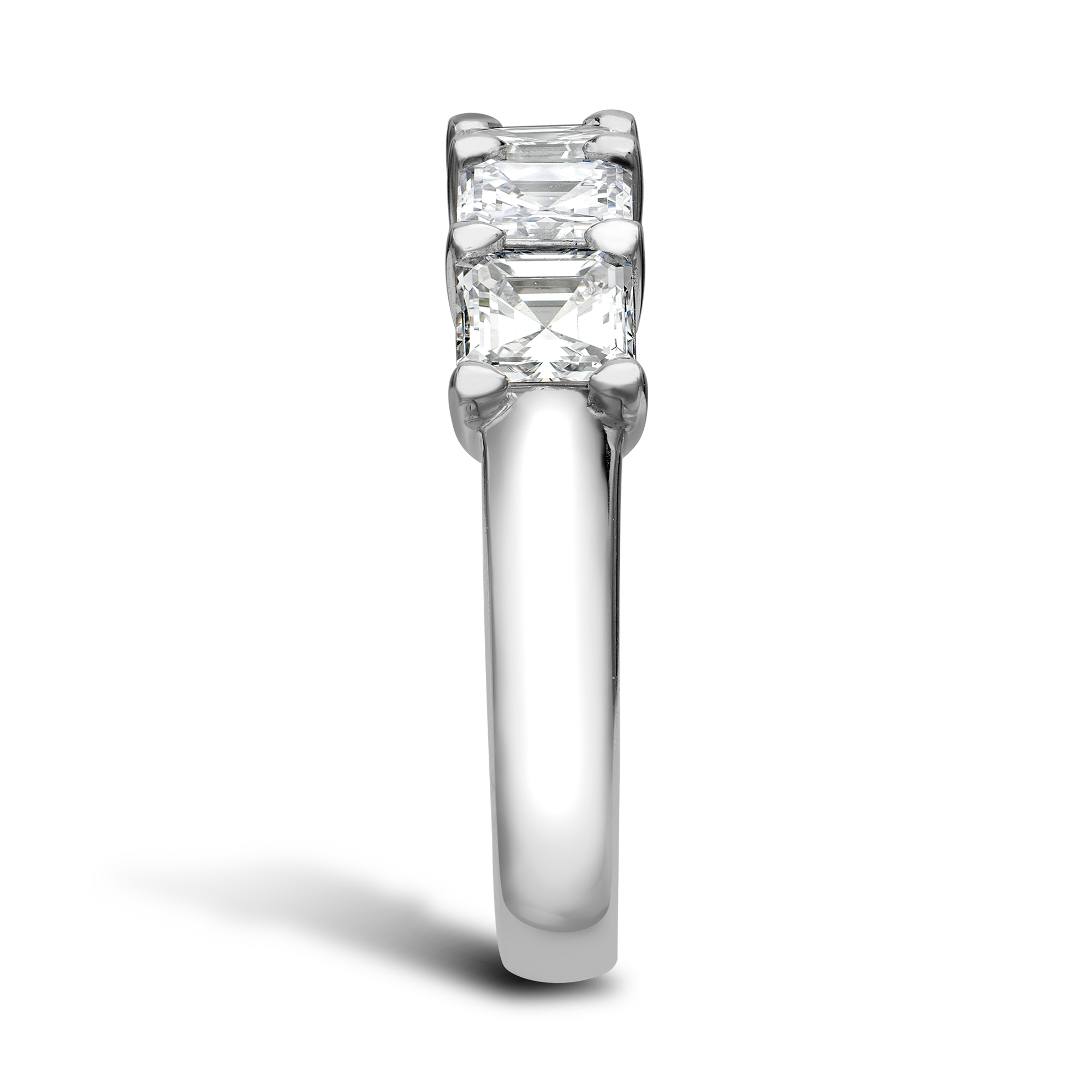 Asscher Cut Diamond Five-Stone Ring Asscher Cut, Five-Stone, Claw Set_4