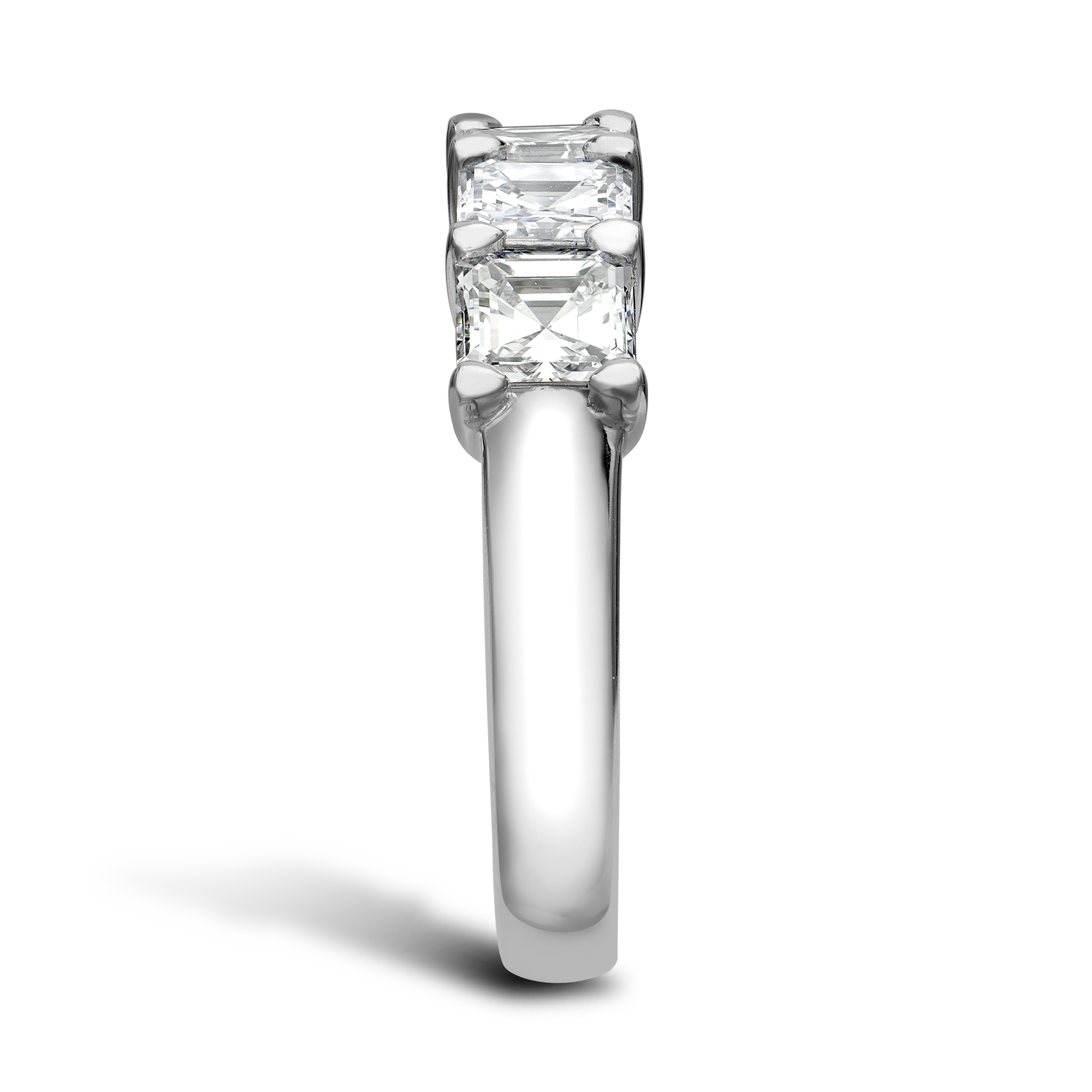 Asscher Cut Diamond Five-Stone Ring Asscher Cut, Five-Stone, Claw Set_4