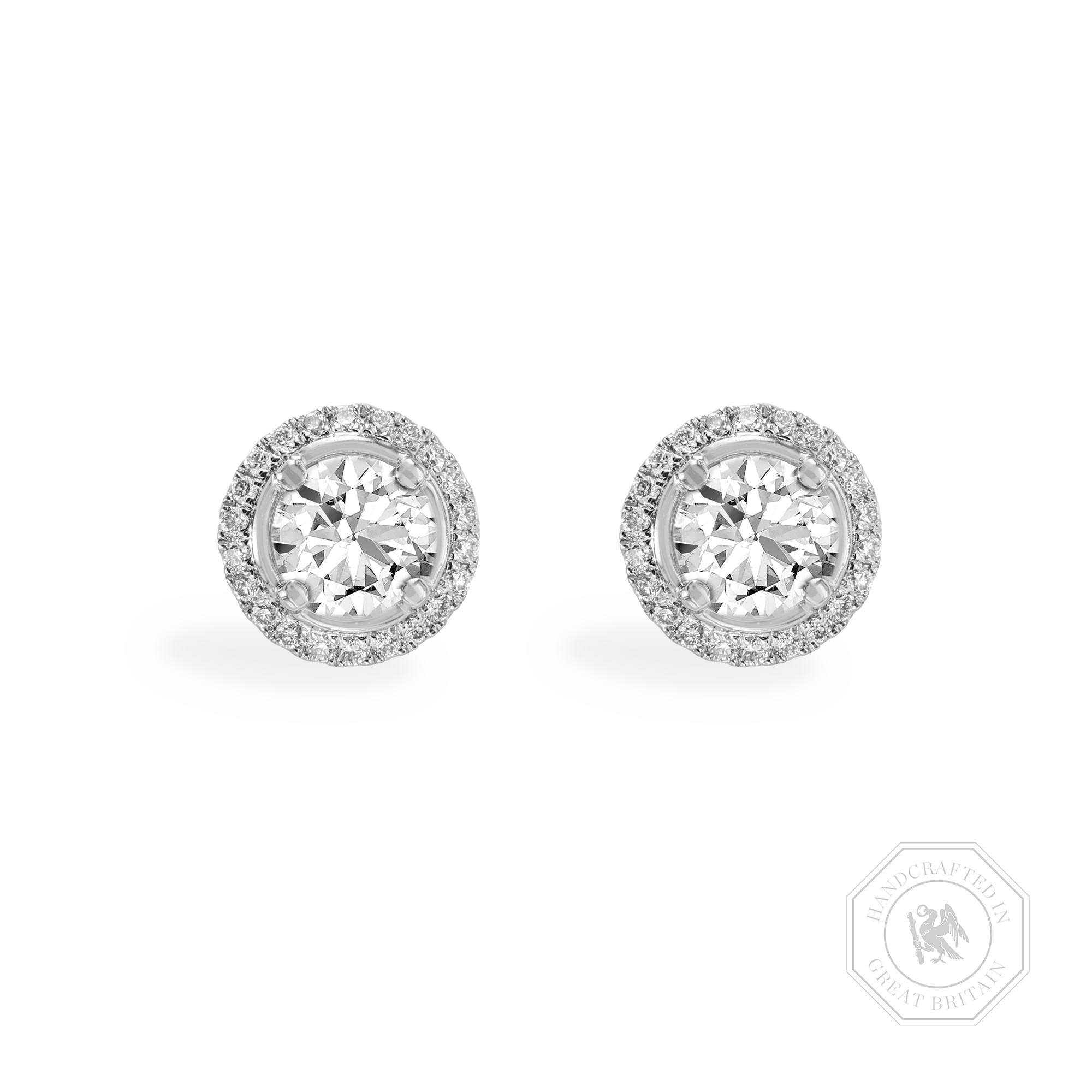 Celestial 1.40ct Diamond Cluster Earrings Brilliant cut, Claw set_1