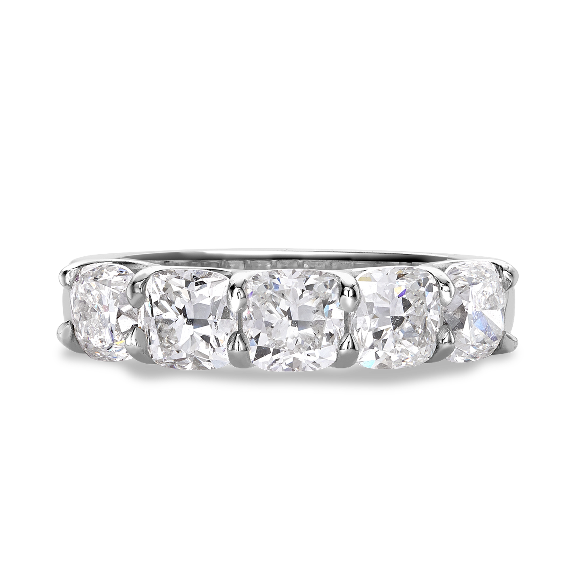 Cushion Cut Diamond Five-Stone Ring Cushion Cut, Five-Stone, Claw Set_1