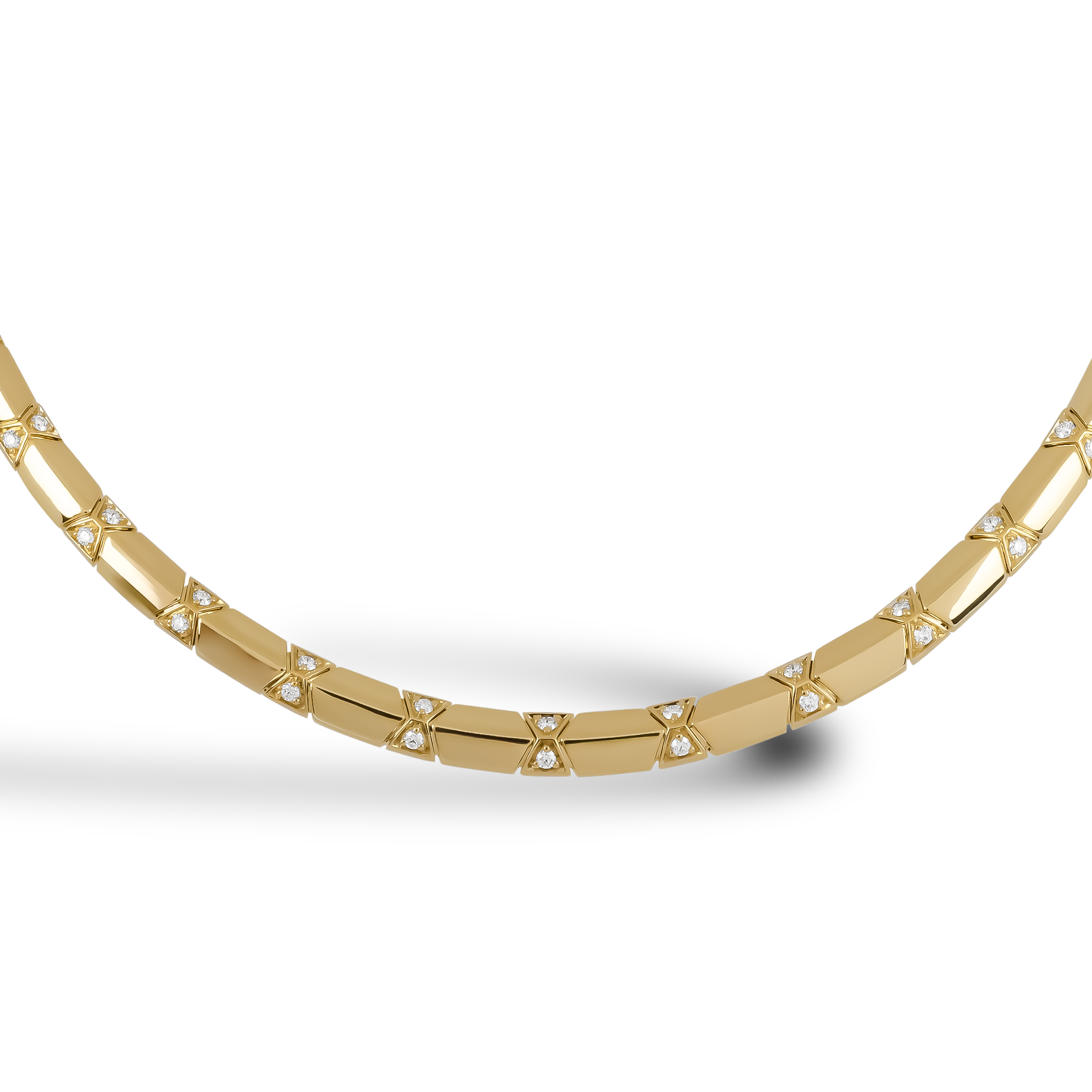 Origins Diamond Set Necklace Brilliant Cut, Grain Set_2