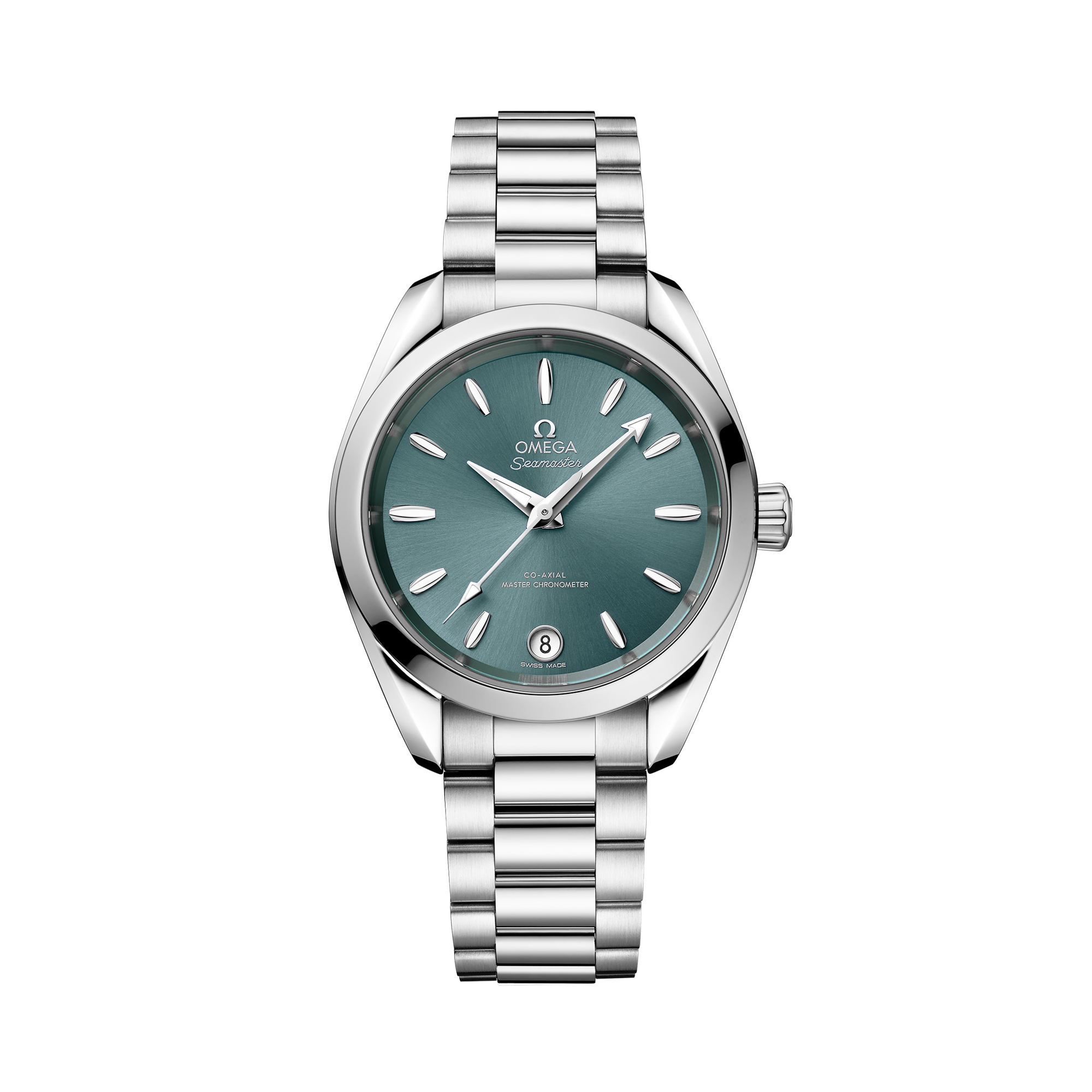 Omega Seamaster Aqua Terra 34mm, Green Dial, Baton Numerals_1