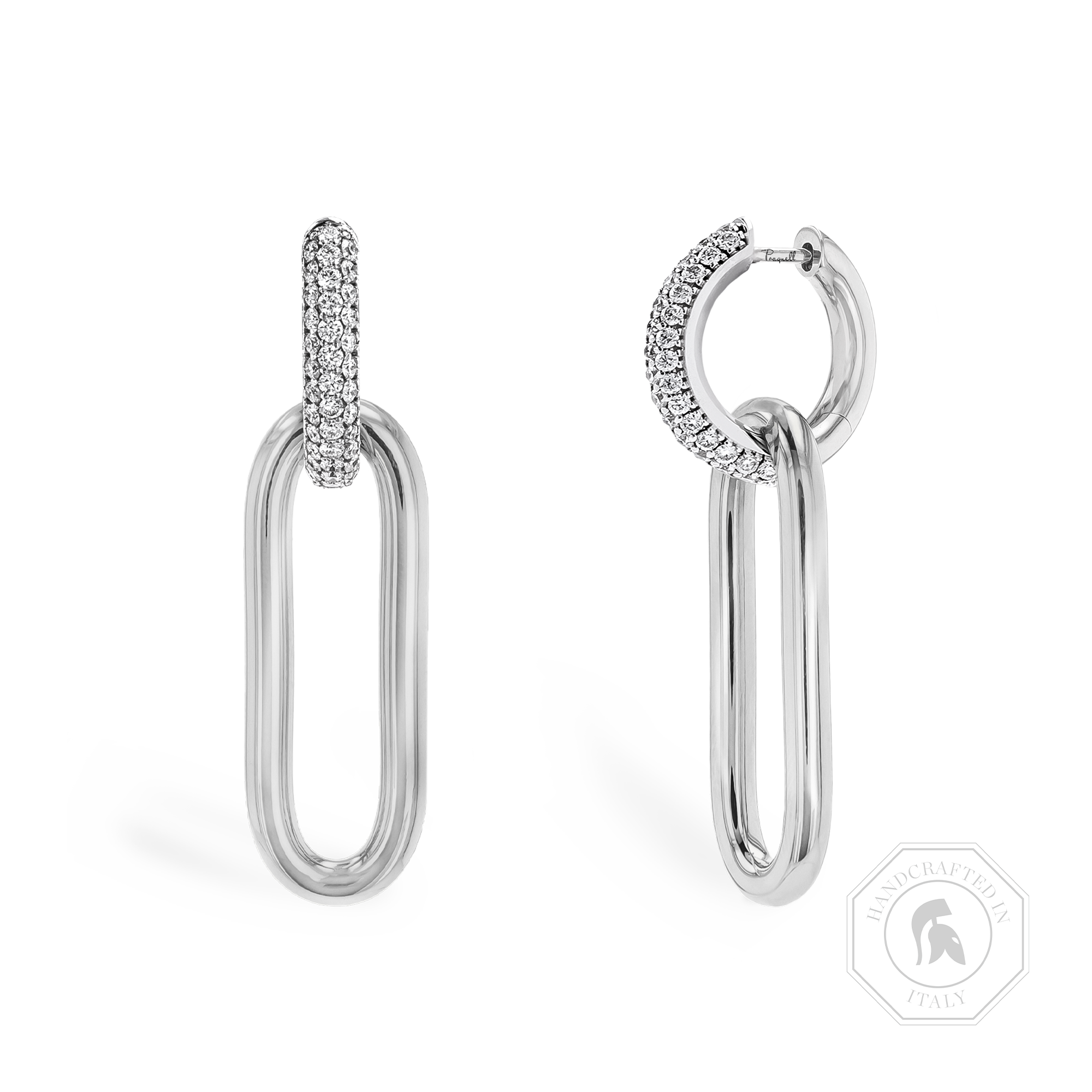 Havana 0.87ct Diamond Drop Earrings Brilliant Cut, Pave Set_1