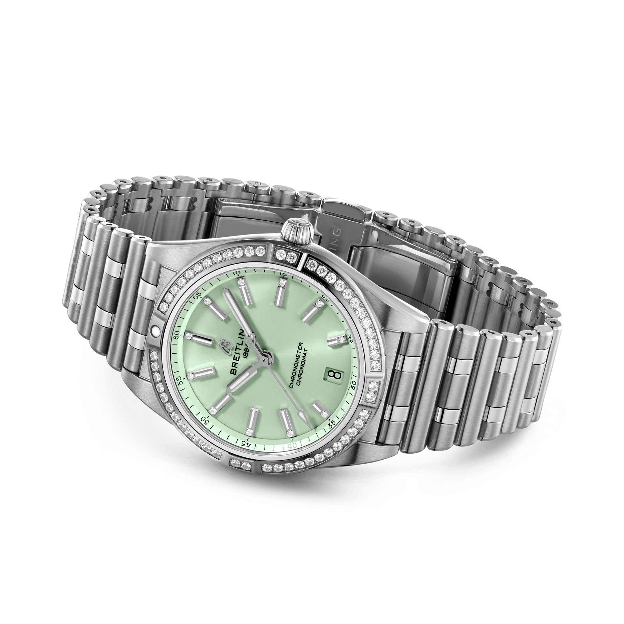 Breitling Chronomat Automatic 36 36mm, Green Dial, Diamond Numerals_4