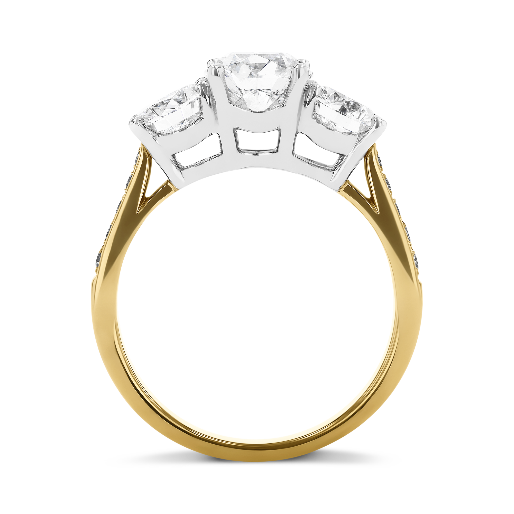 Duchess 2.40ct Diamond Three Stone Ring Brilliant cut, Claw set_3