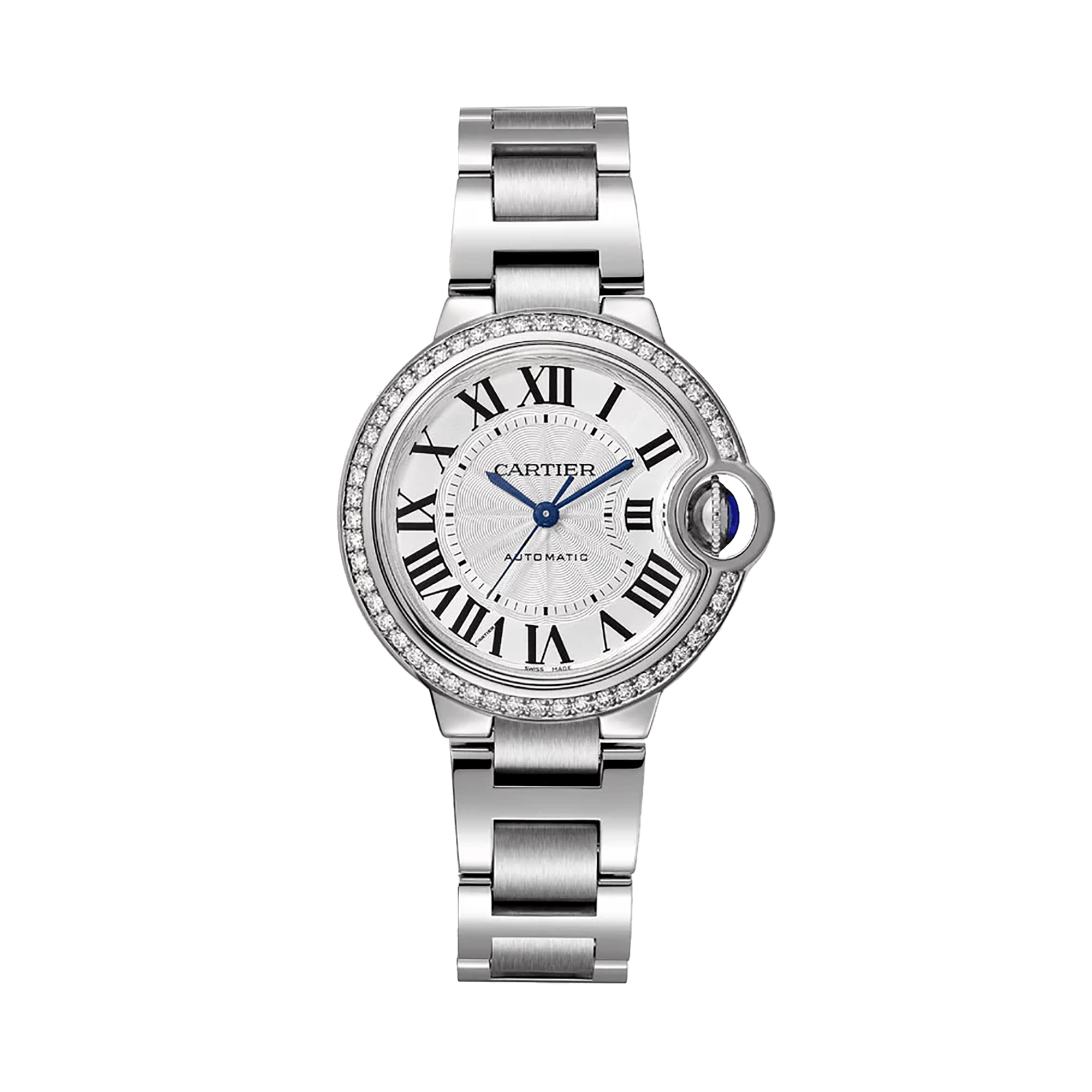 Cartier Ballon Bleu de Cartier 33mm, Silver Dial, Roman Numerals_1