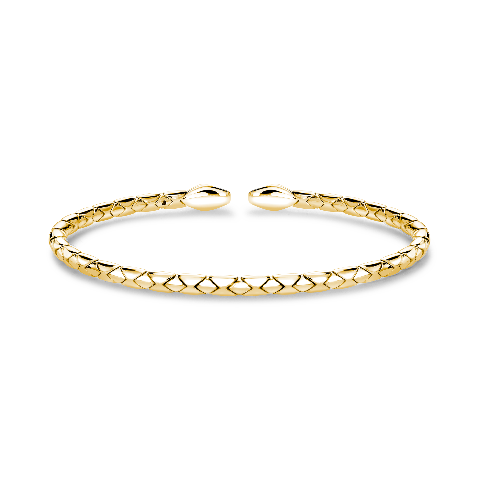 Groove Textured Bangle Brilliant Cut, Set_1