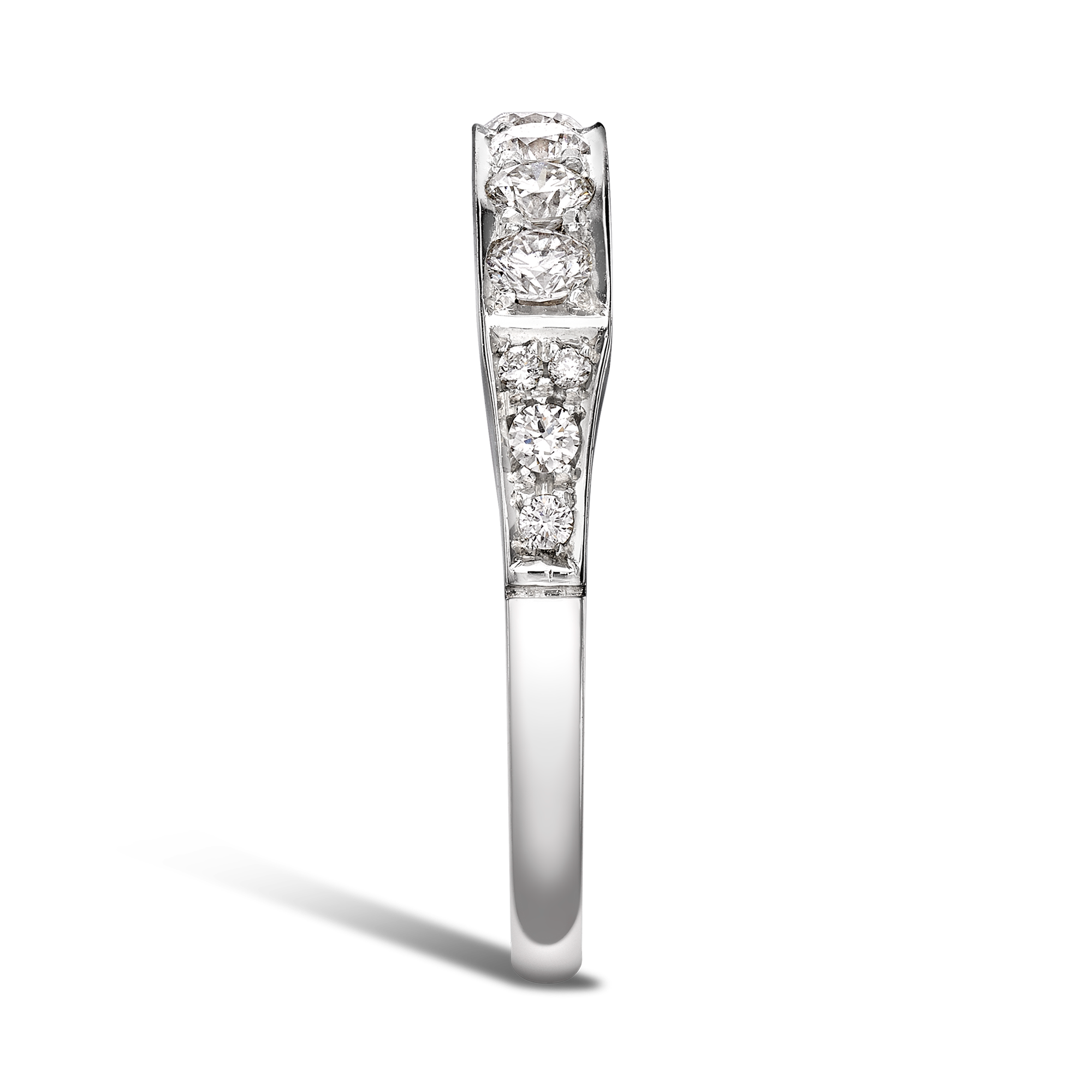 Antrobus 0.52ct Diamond Half Eternity Ring Brilliant Cut, Grain Set_4