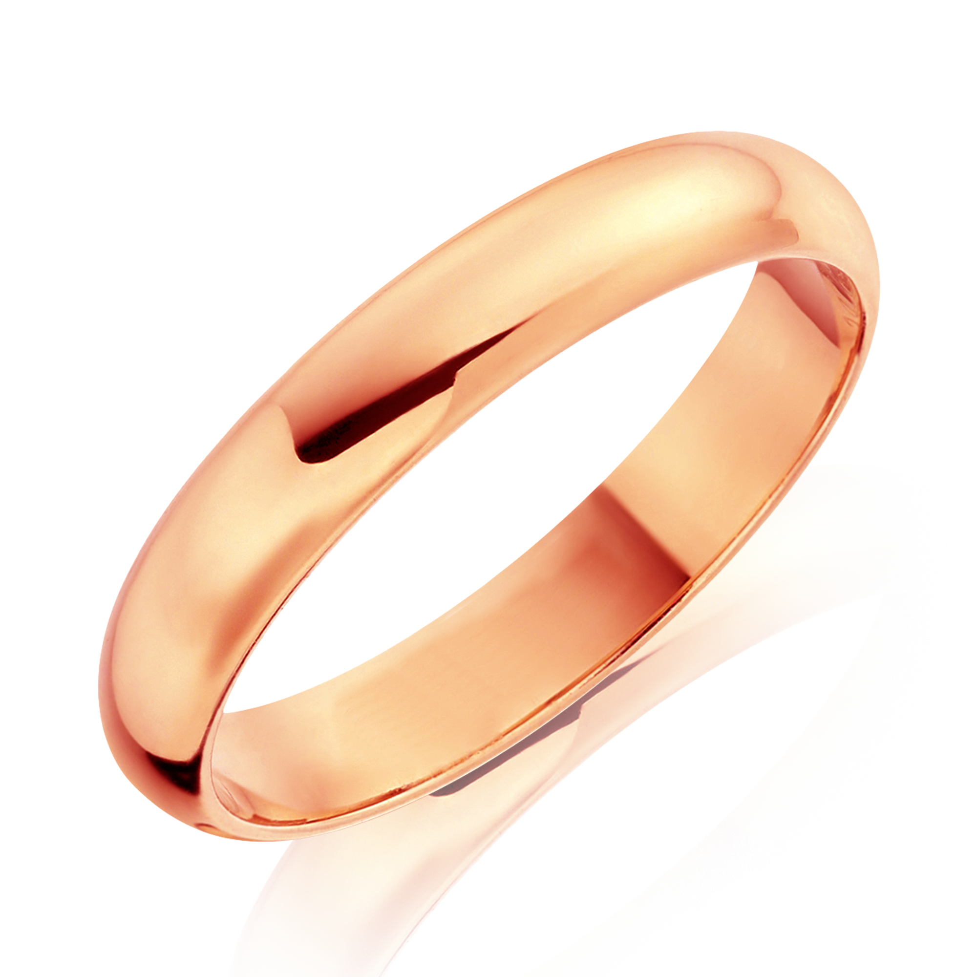 4mm D-Shape Wedding Ring _1