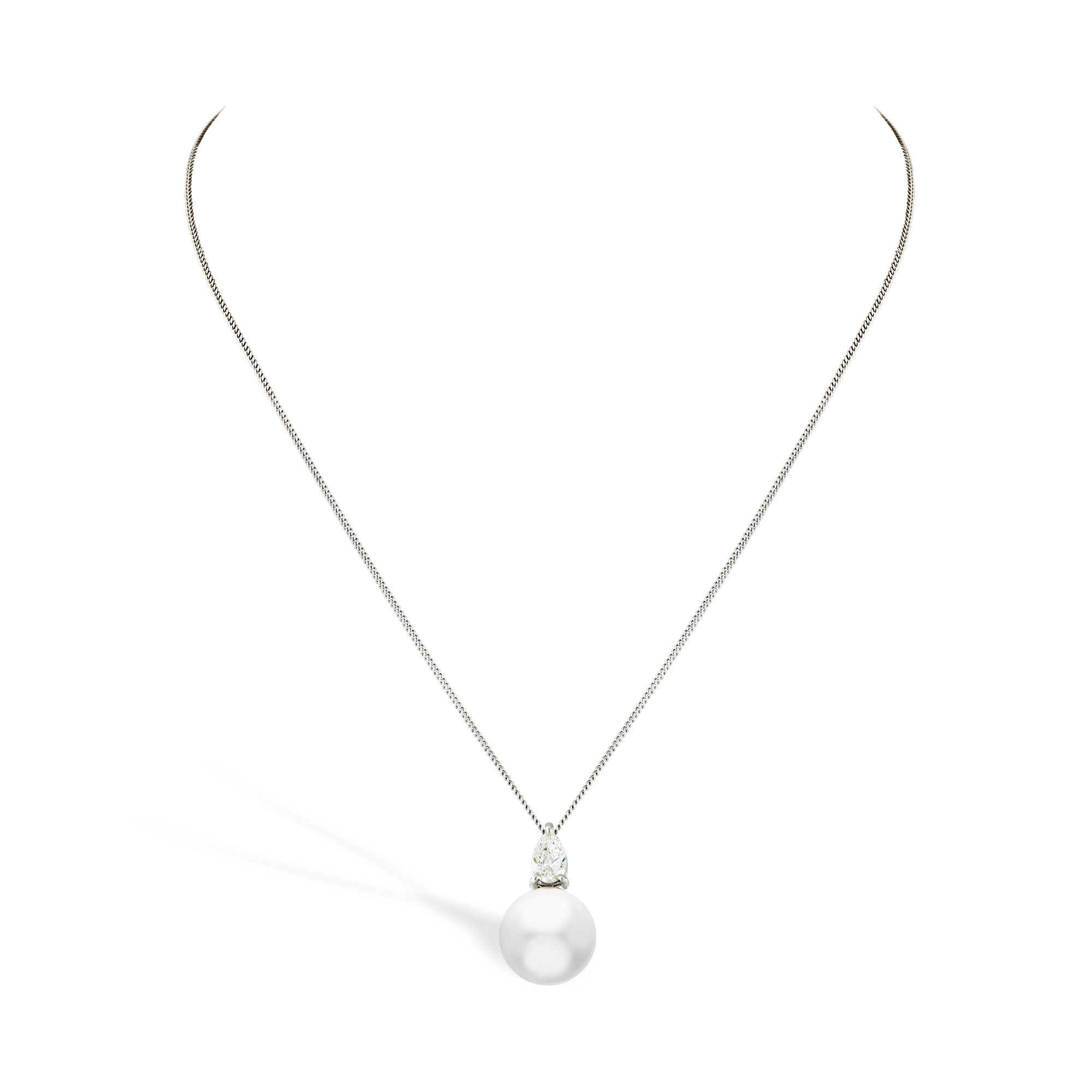 South Sea Pearl and Diamond Pendant 11mm - 12mm_2