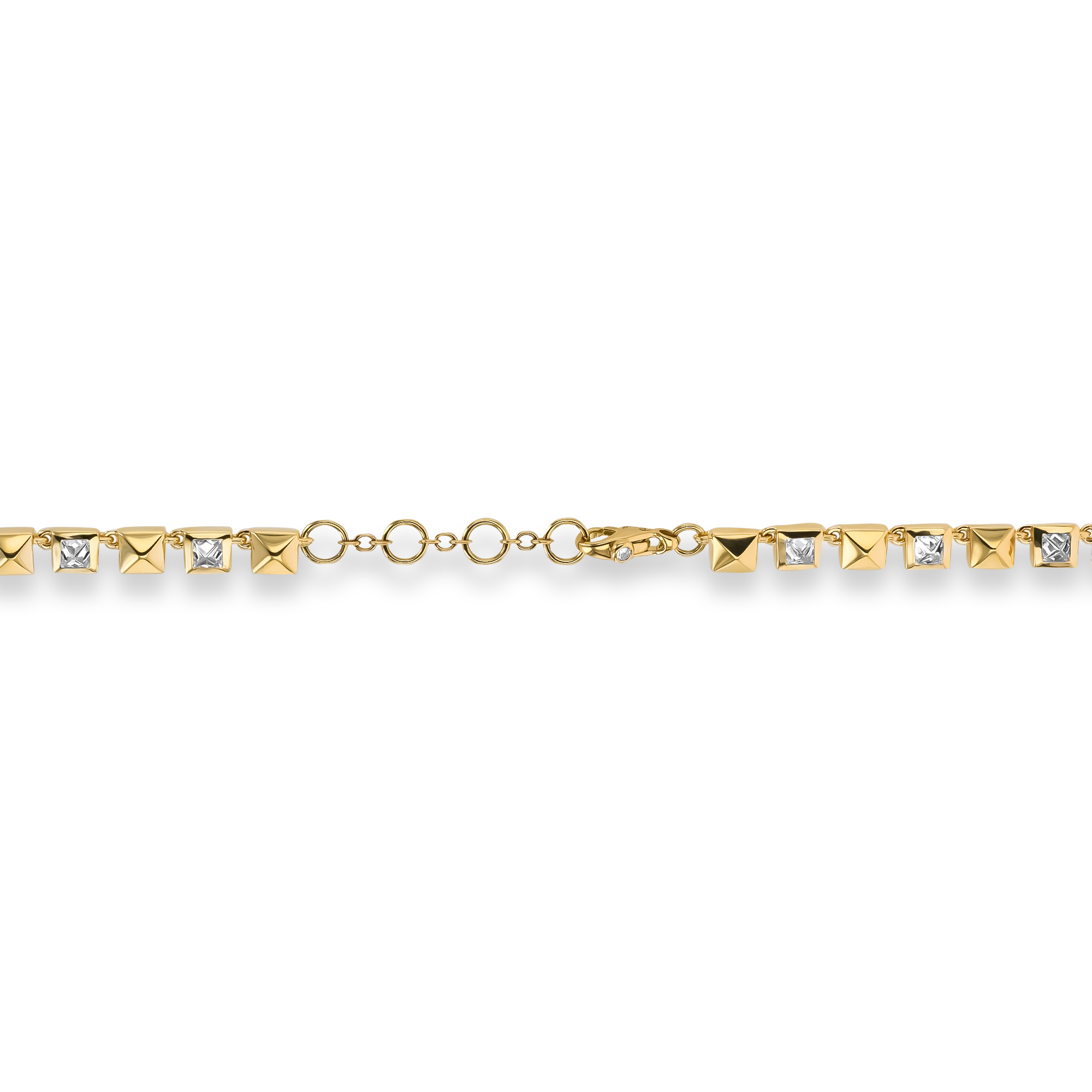 RockChic 3.25ct Inverted Princess Cut Diamond Necklace Princess Cut, Rubover Set_3