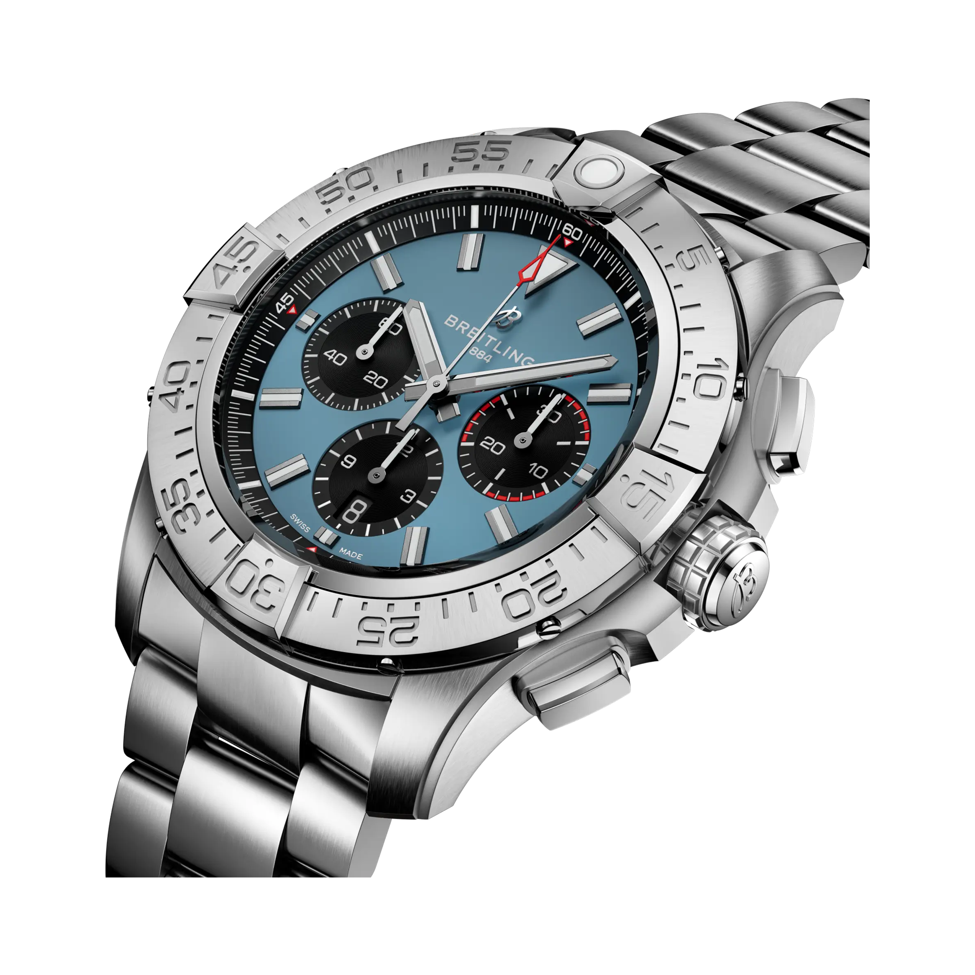 Breitling Super Avenger B01 Chronograph 46 46mm, Blue Dial, Baton Numerals_2