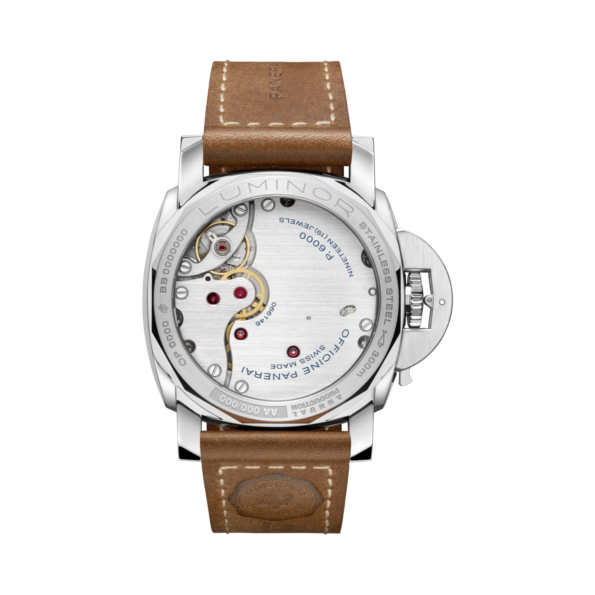 Destro Panerai Luminor 44mm, Blue Dial, Arabic/Baton Numerals_2