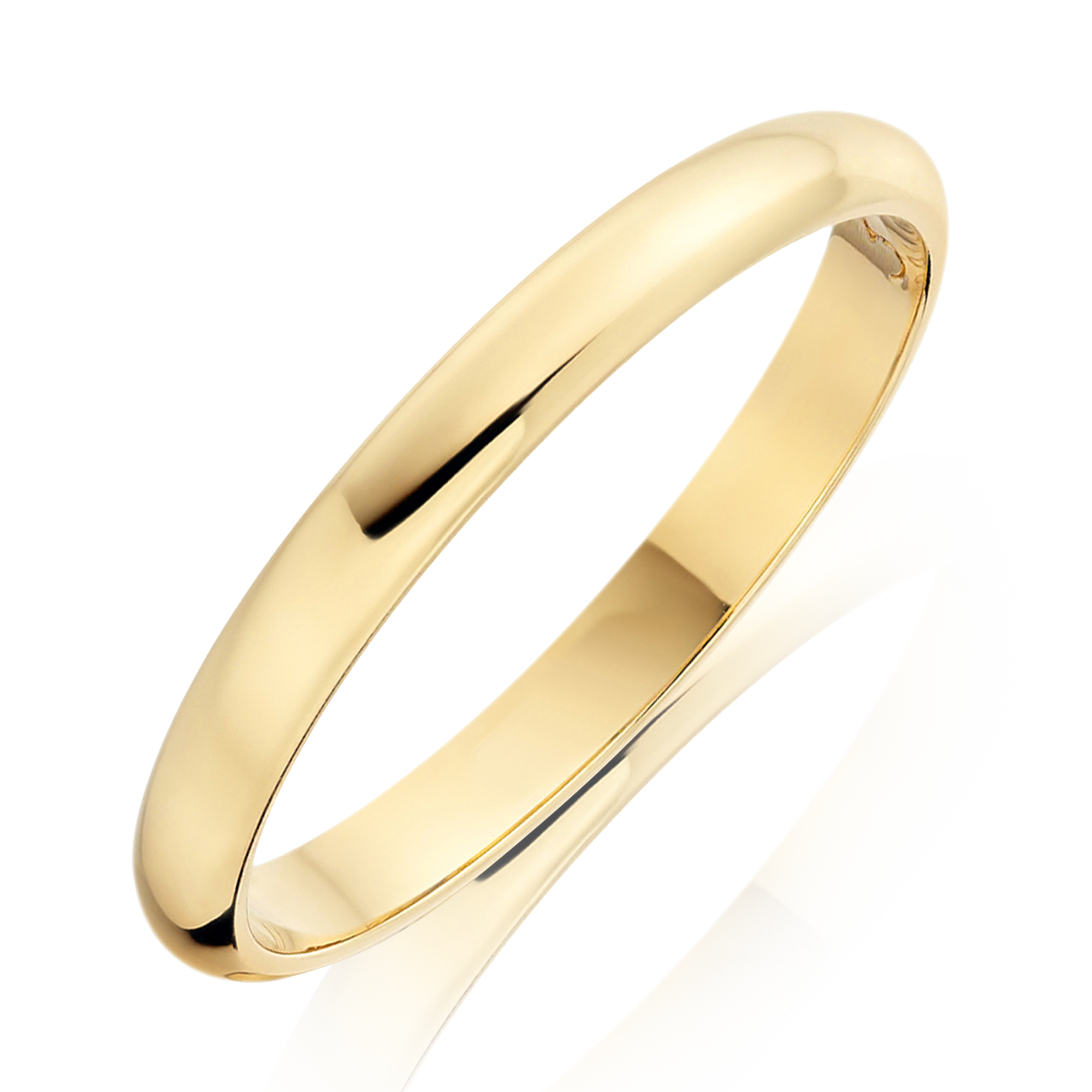 2.5mm D-Shape Wedding Ring _1