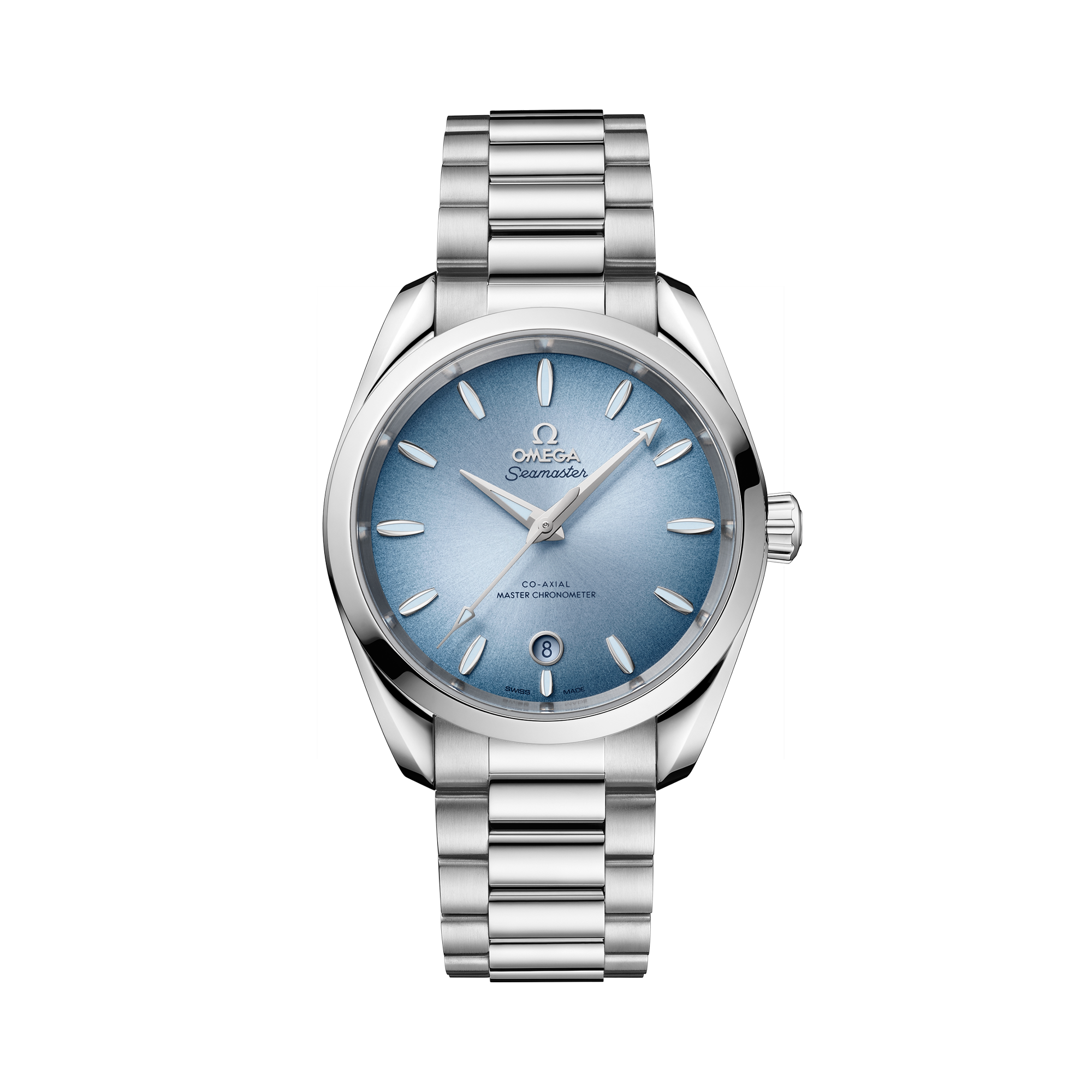 Omega Seamaster Aqua Terra 38mm, Blue Dial, Baton Numerals_1