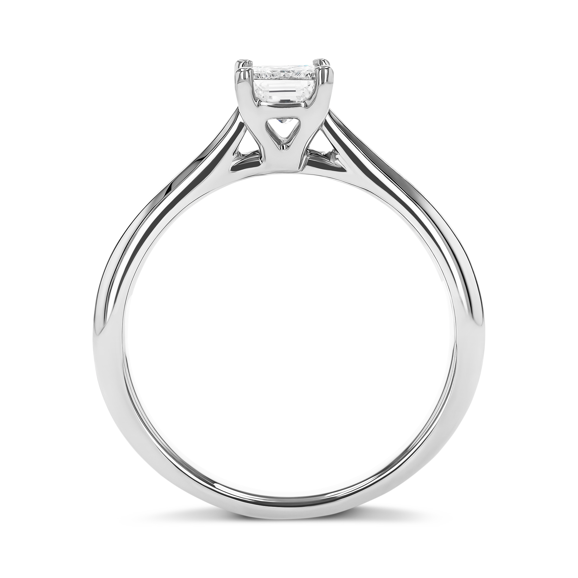 Gaia 0.40ct Diamond Solitaire Ring Princess Cut, Claw Set_3