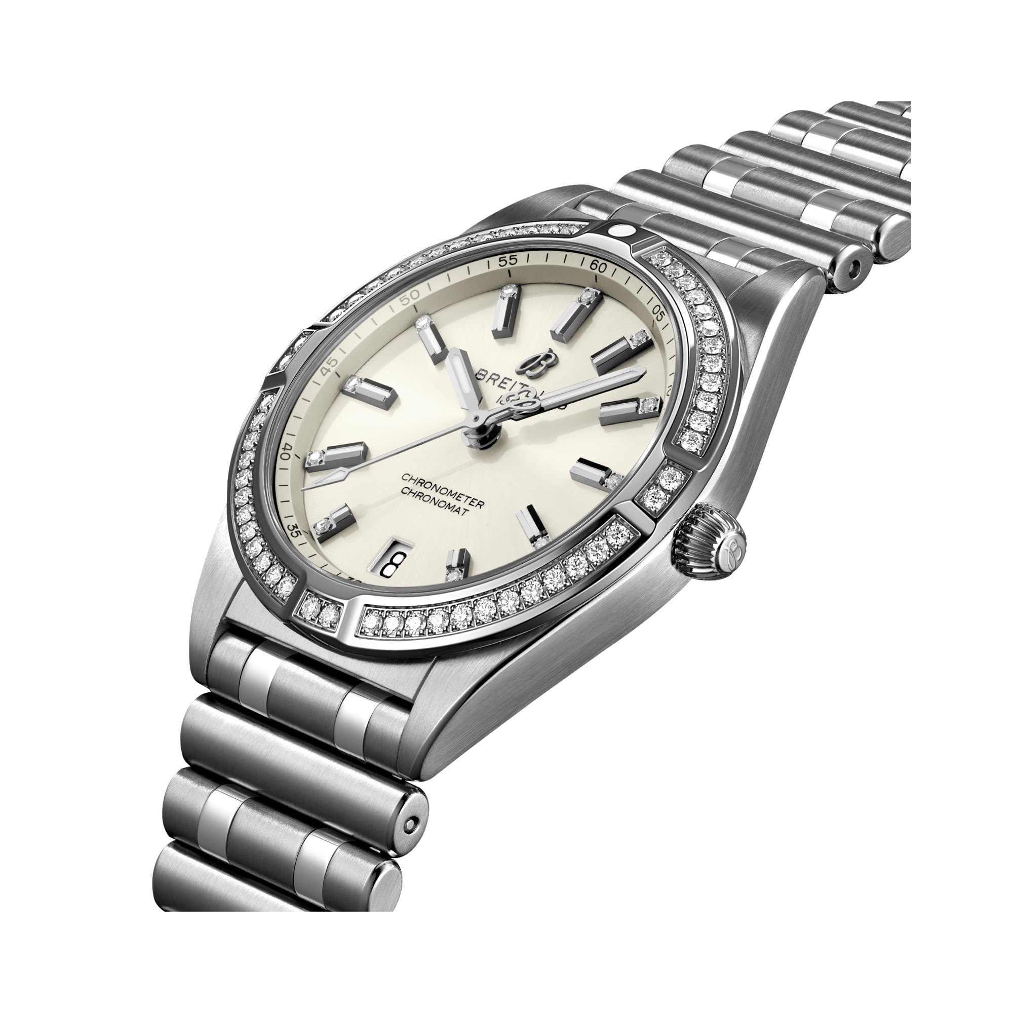 Breitling Chronomat 32 32mm, White Dial, Diamond Numerals_3