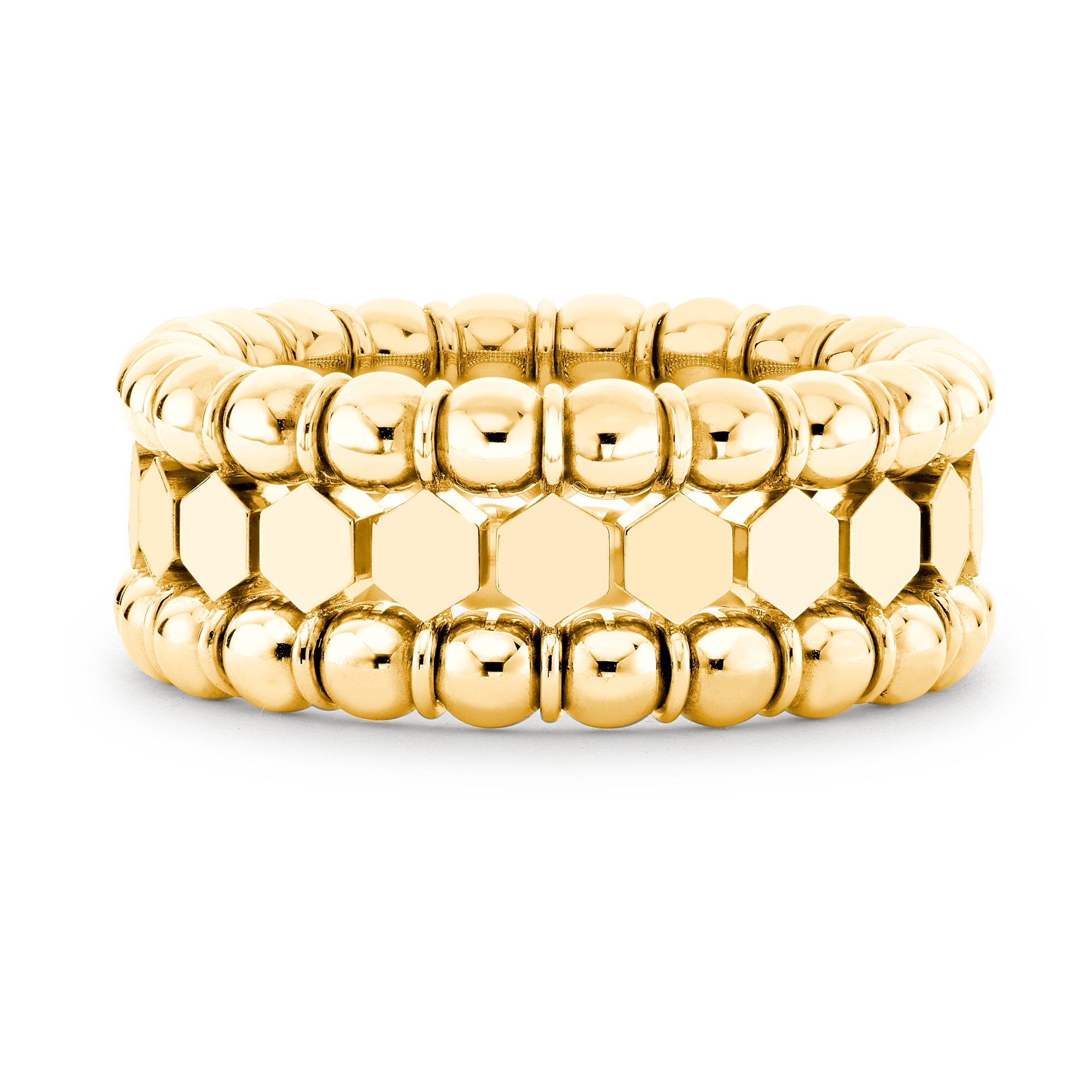 Bohemia Expandable Three Row Ring _2