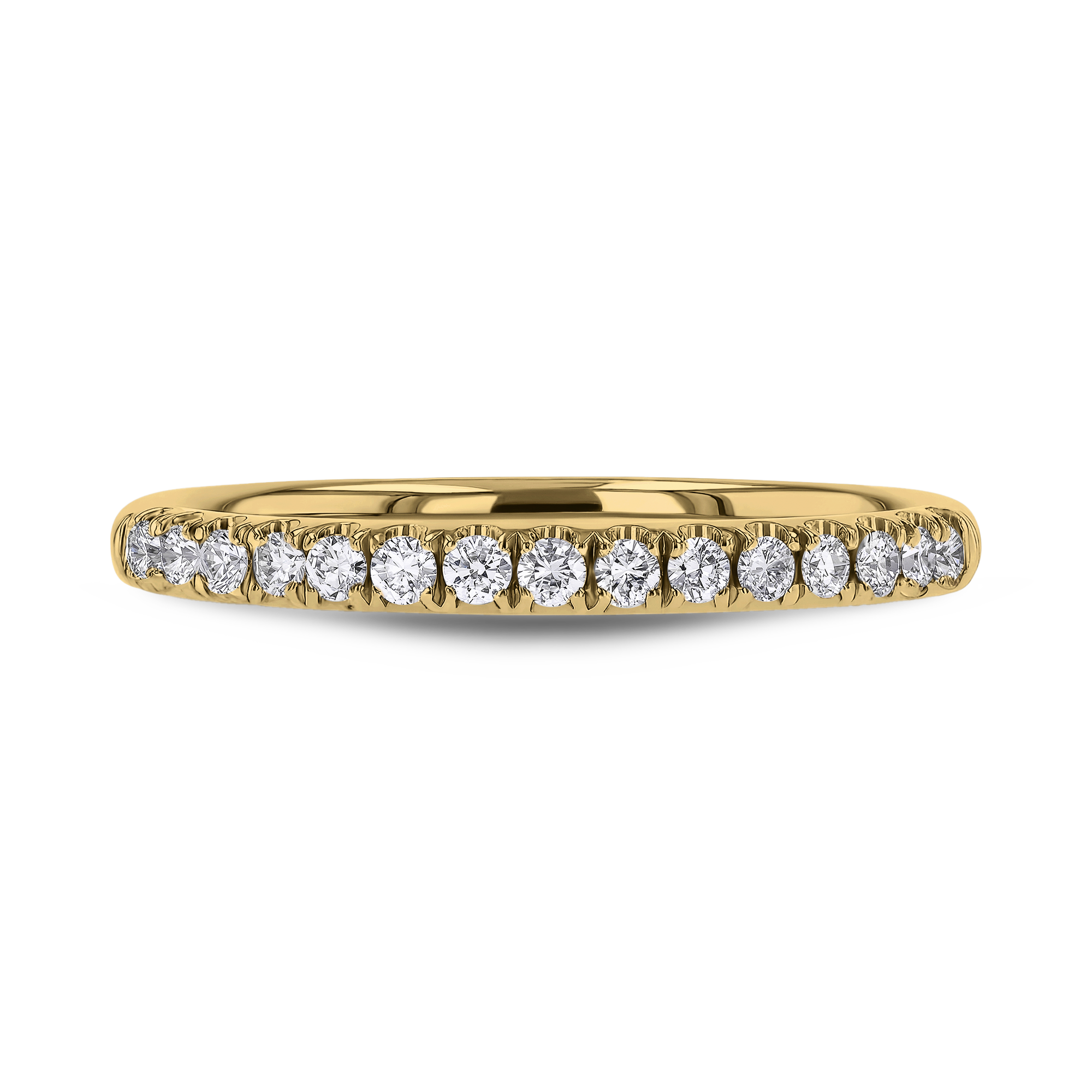 Celestial 0.22ct Diamond Half Eternity Ring Brilliant Cut, Micro Pavé Set_2