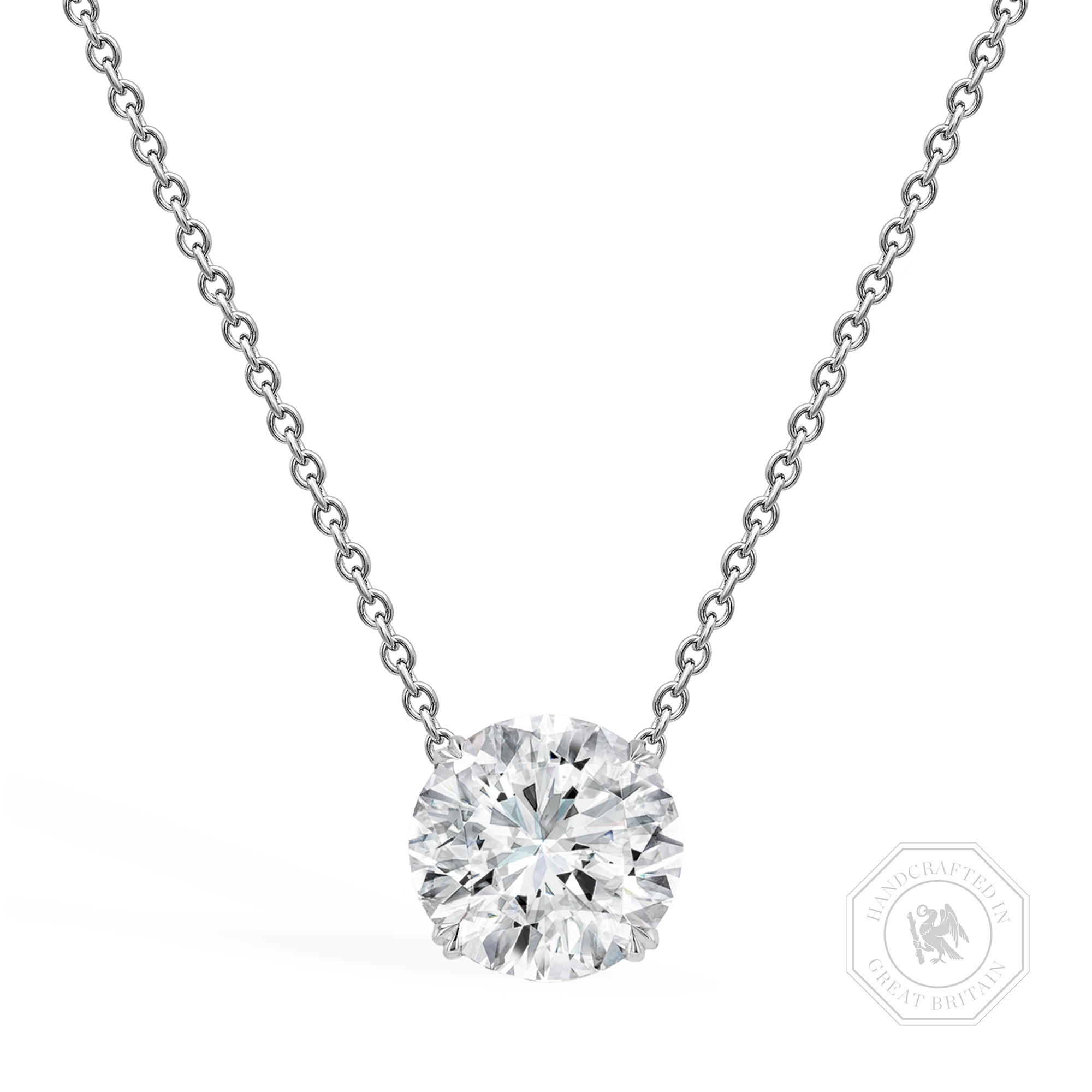 Windsor 3.02ct Diamond Pendant Brilliant cut, Claw set_1